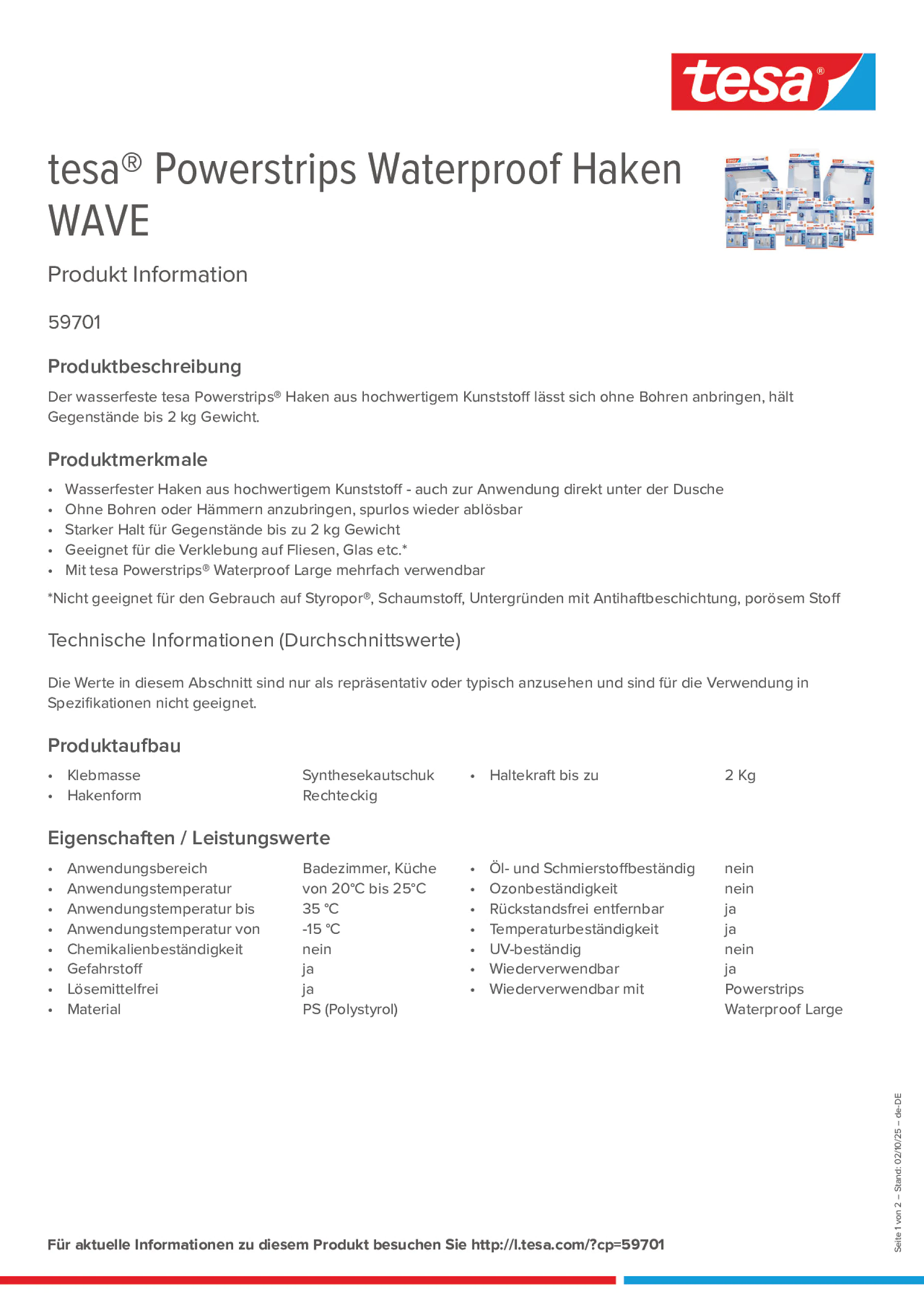 Product information_tesa® Powerstrips 59701_de-DE
