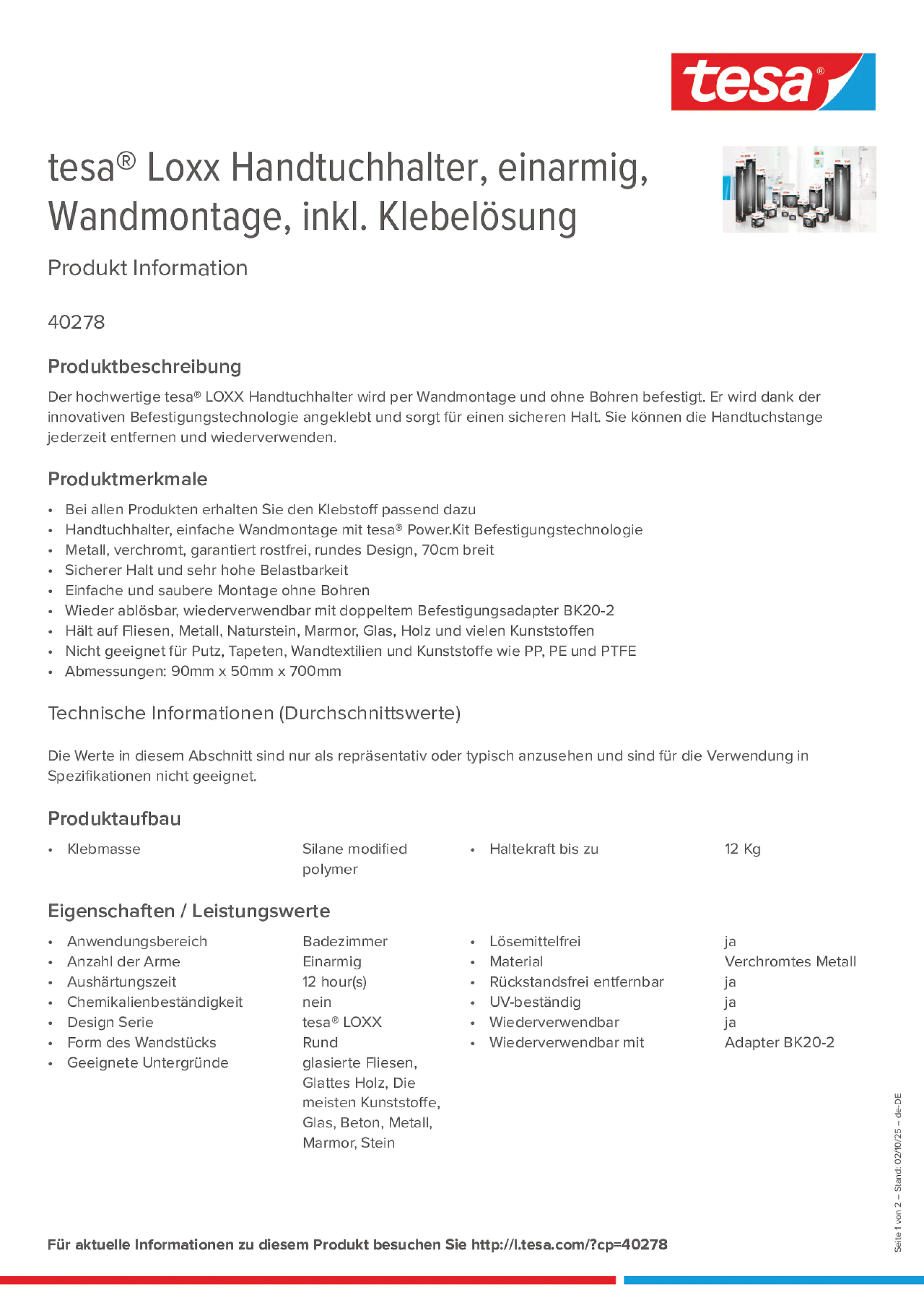 Product information_tesa® 40278_de-DE