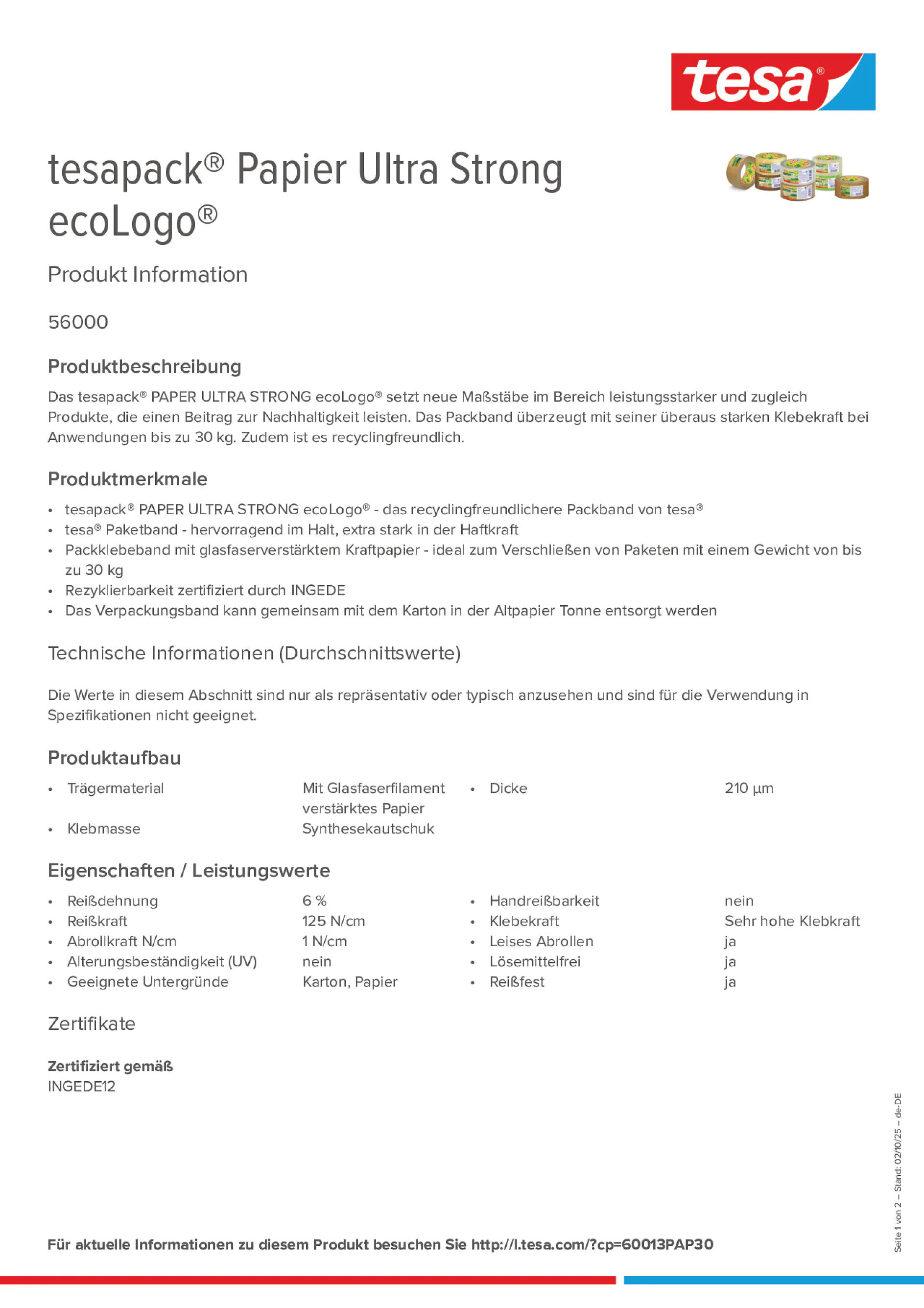 Product information_tesapack® 56000_de-DE