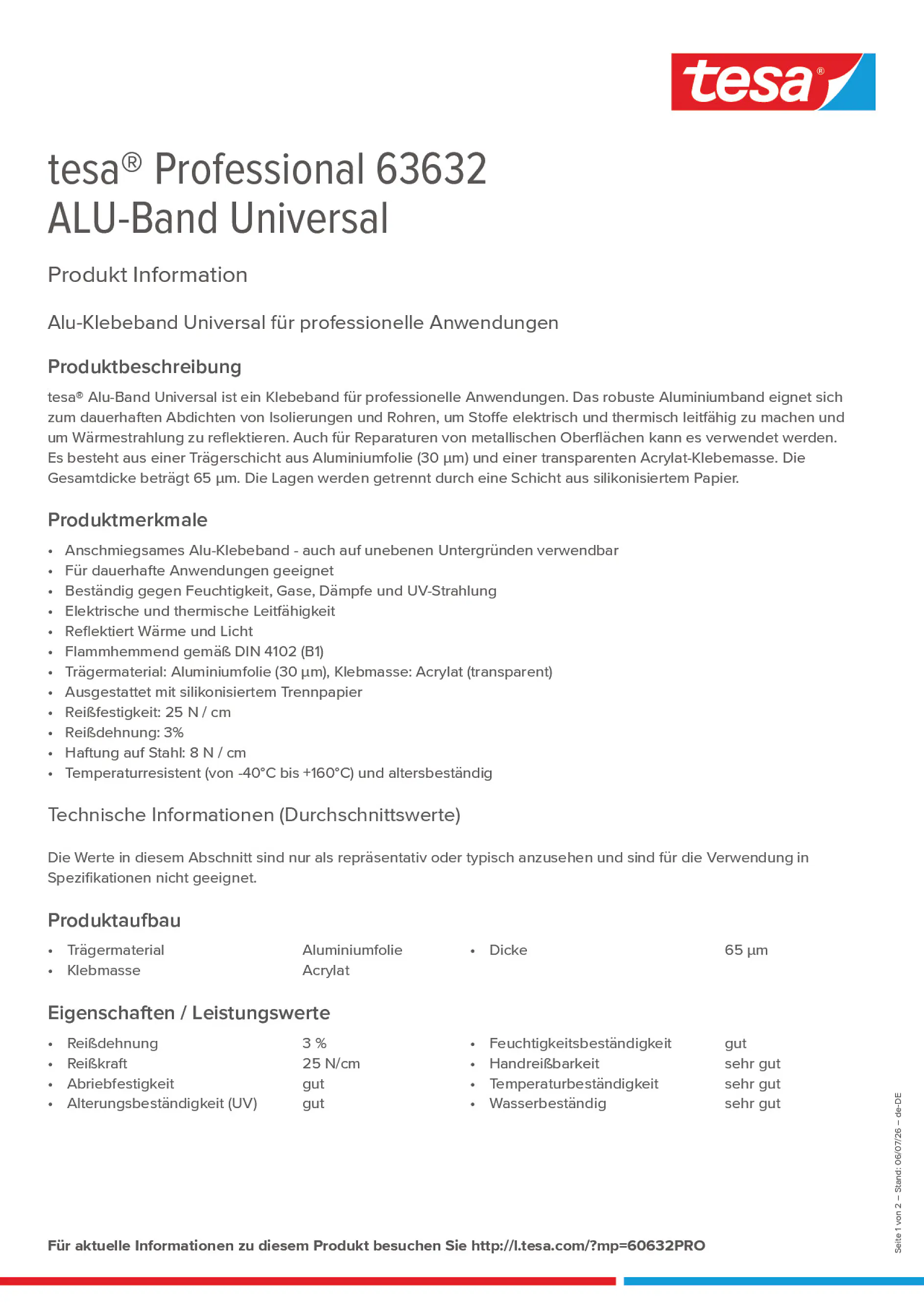 Product information_tesa® Professional 63632_de-DE