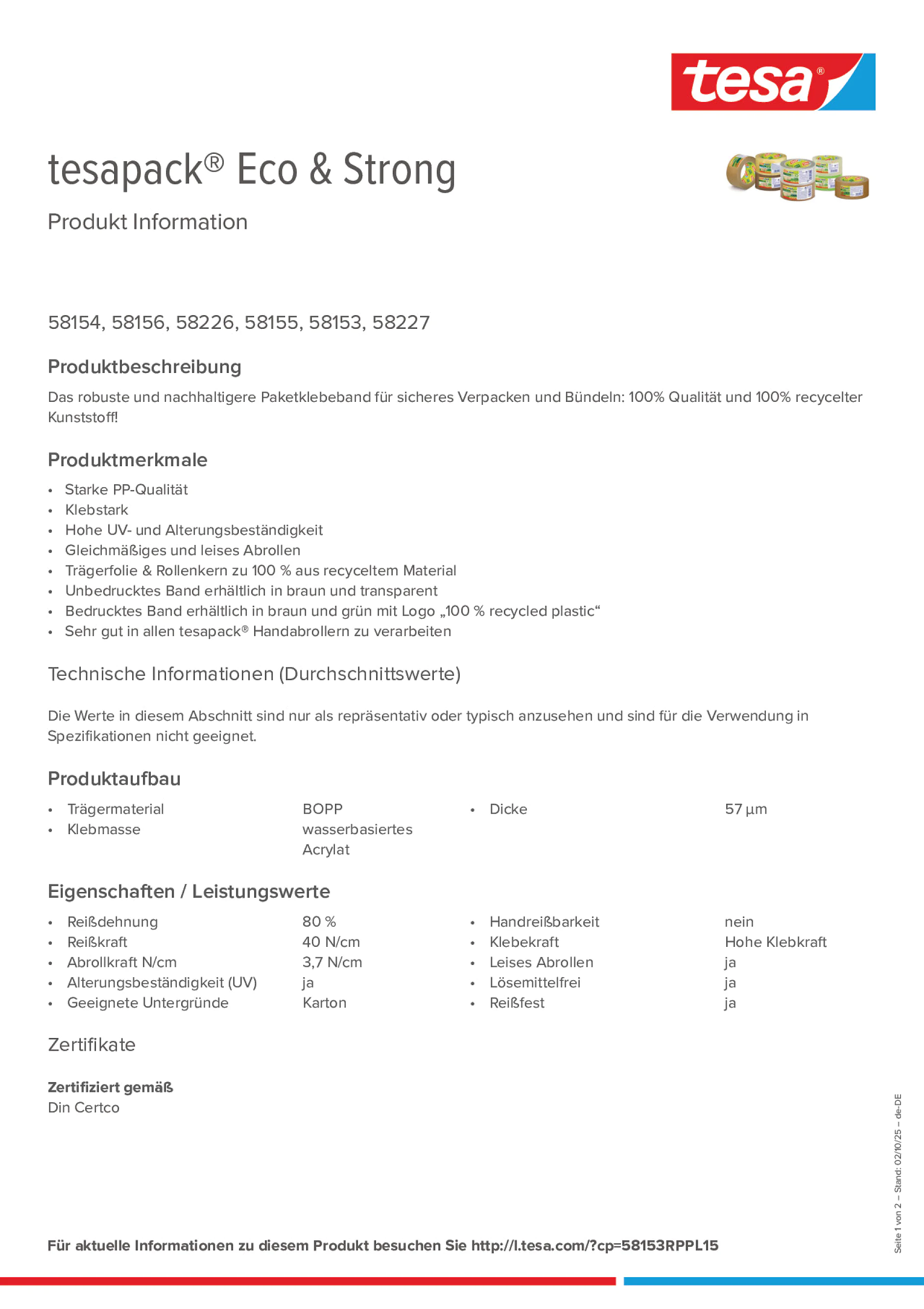 Product information_tesapack® 58154_de-DE
