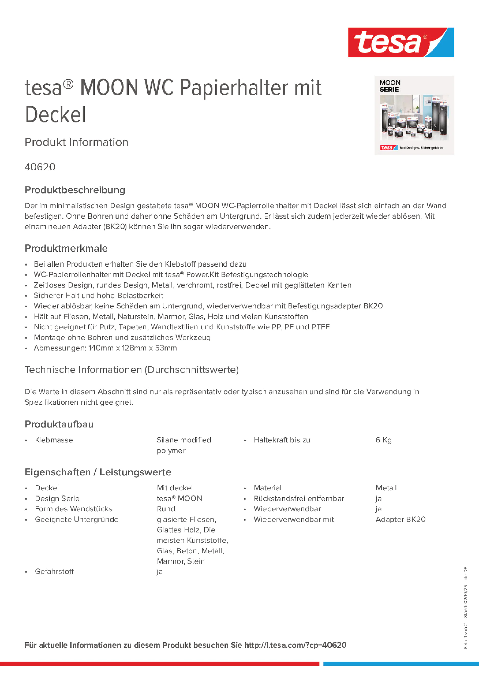 Product information_tesa® 40620_de-DE
