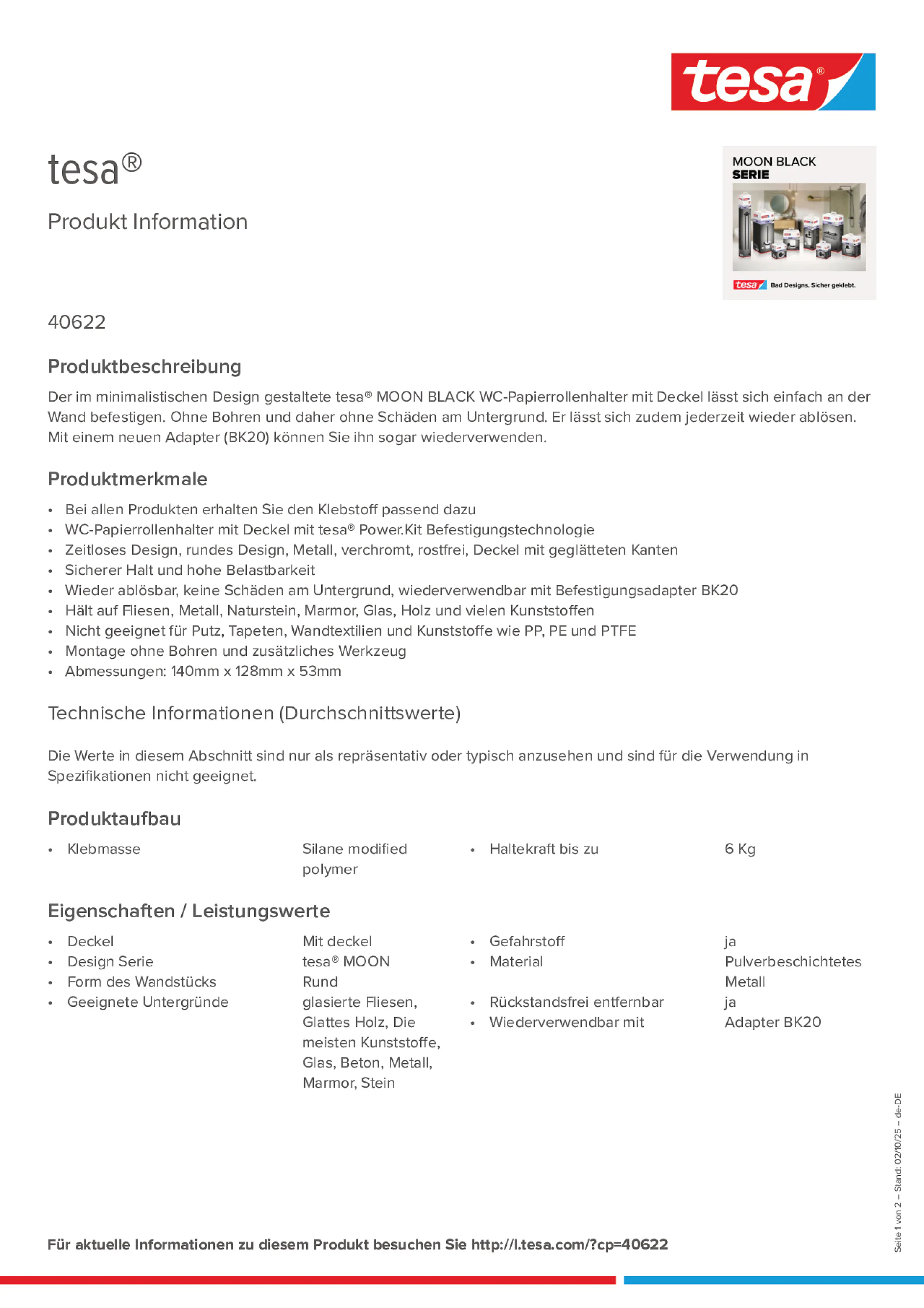 Product information_tesa® 40622_de-DE Product information_tesa® 40622_de-DE