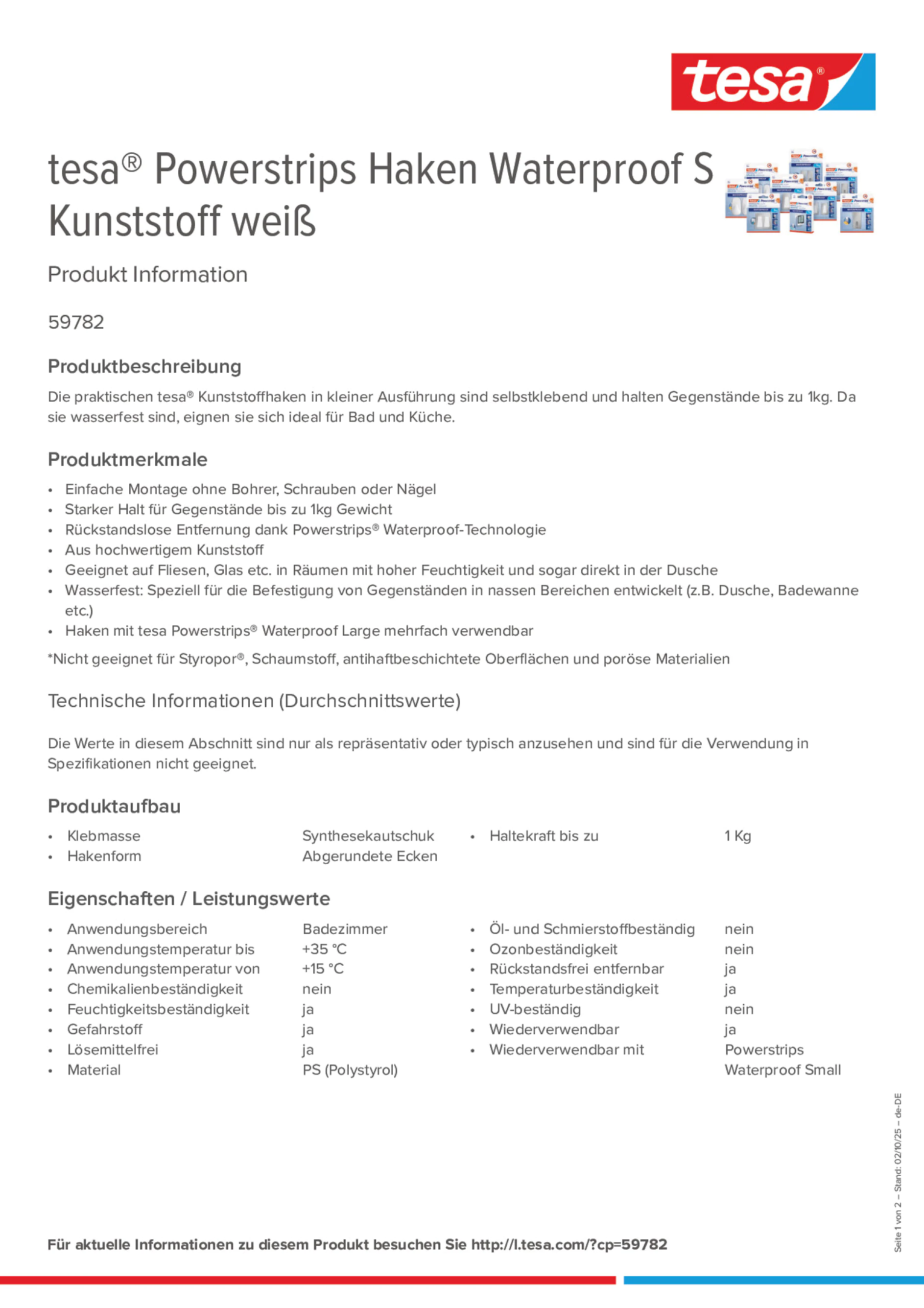 Product information_tesa® Powerstrips 59782_de-DE