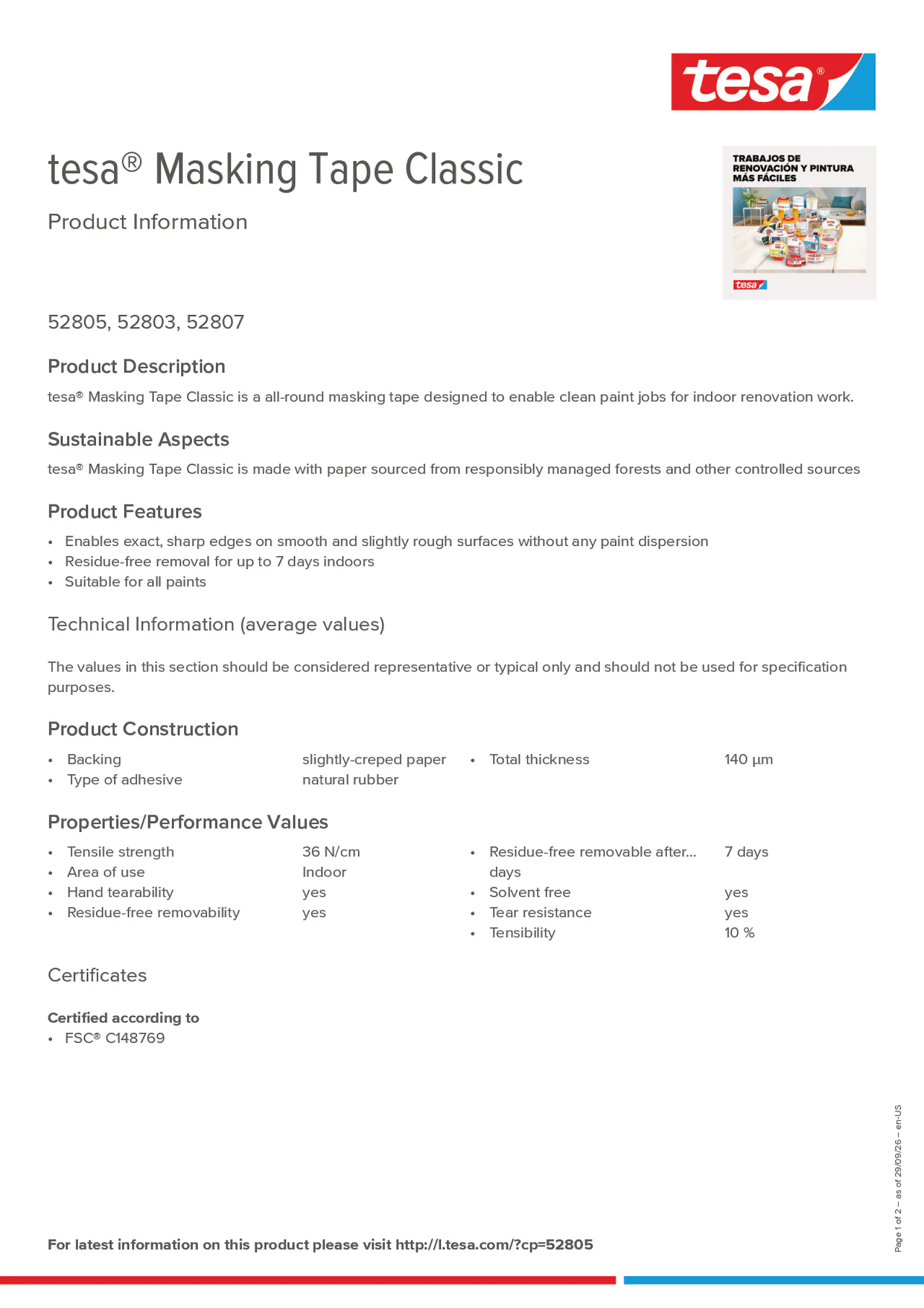 Product information_tesa® 52805_en