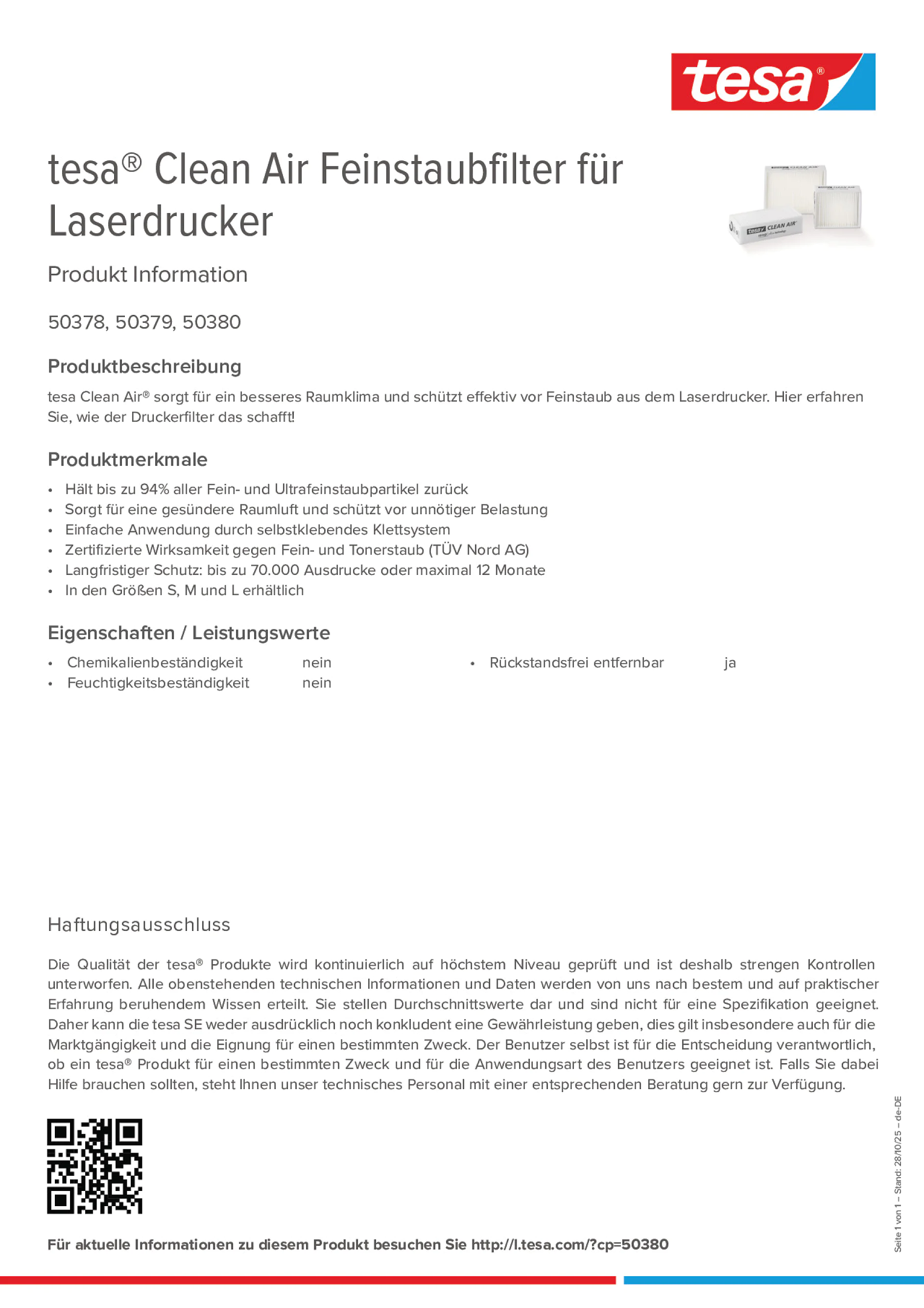 Product information_tesa® Clean Air 50378_de-DE