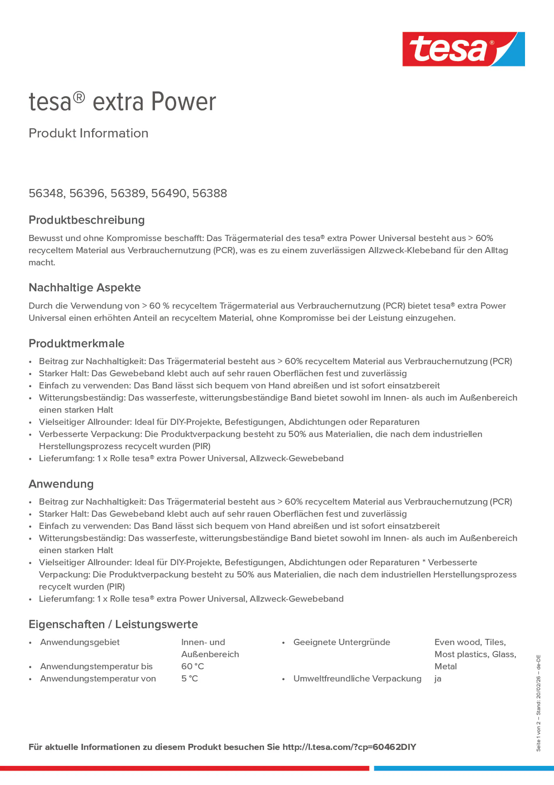 Product information_tesa® extra Power 60462DIY_de-DE