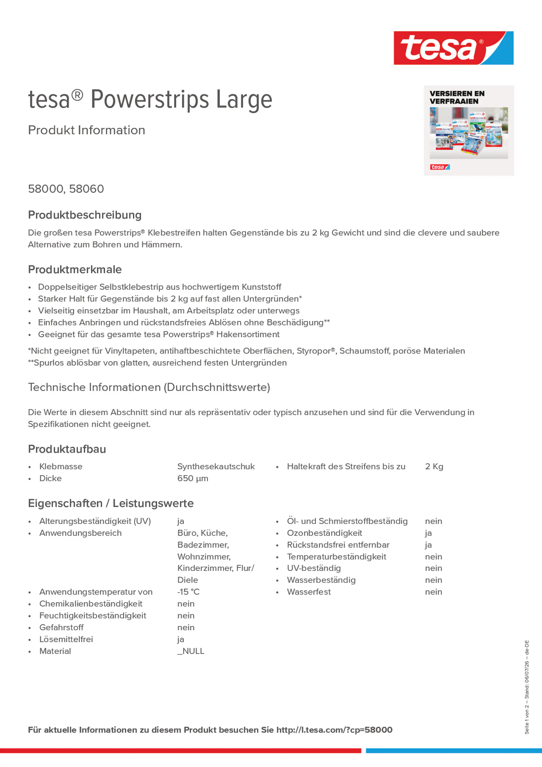 Product information_tesa® Powerstrips 58000_de-DE