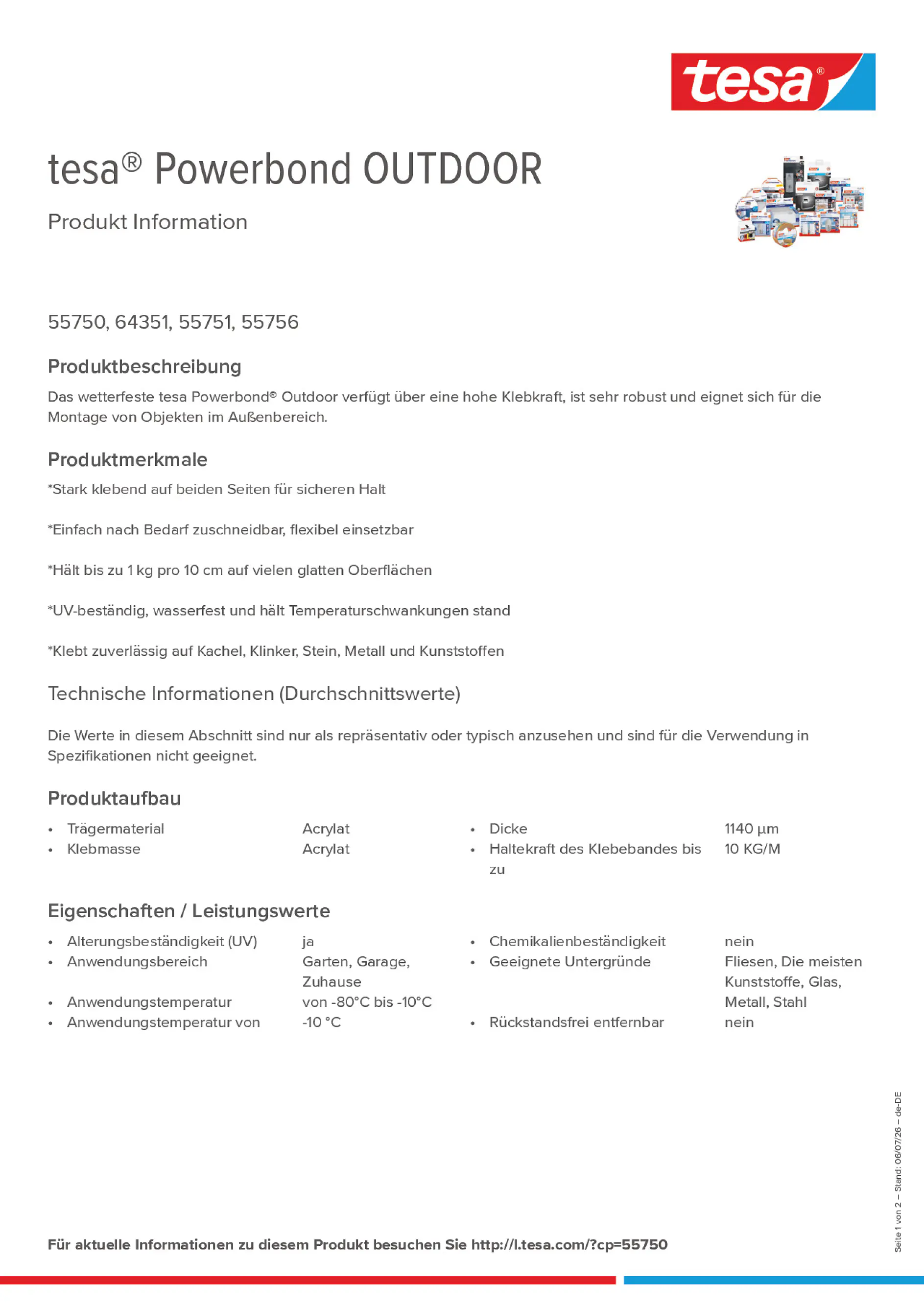 Product information_tesa® Powerbond 55750_de-DE