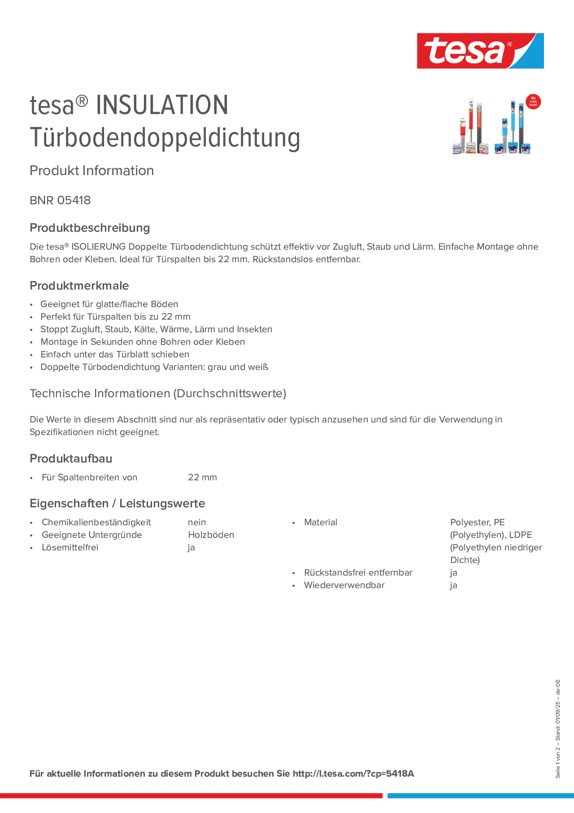 Product information_tesa® 05418_de-DE