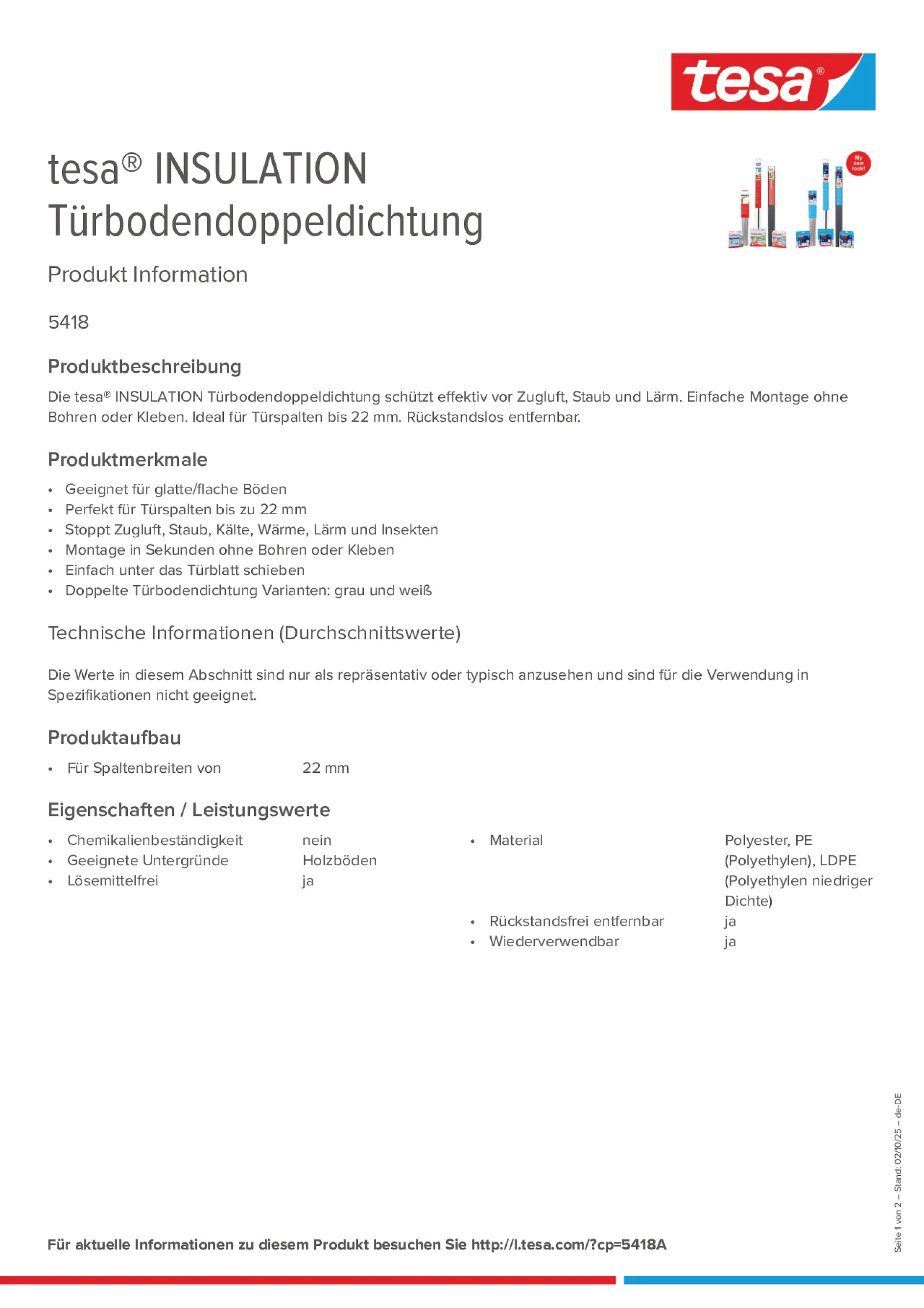 Product information_tesa® 05418_de-DE