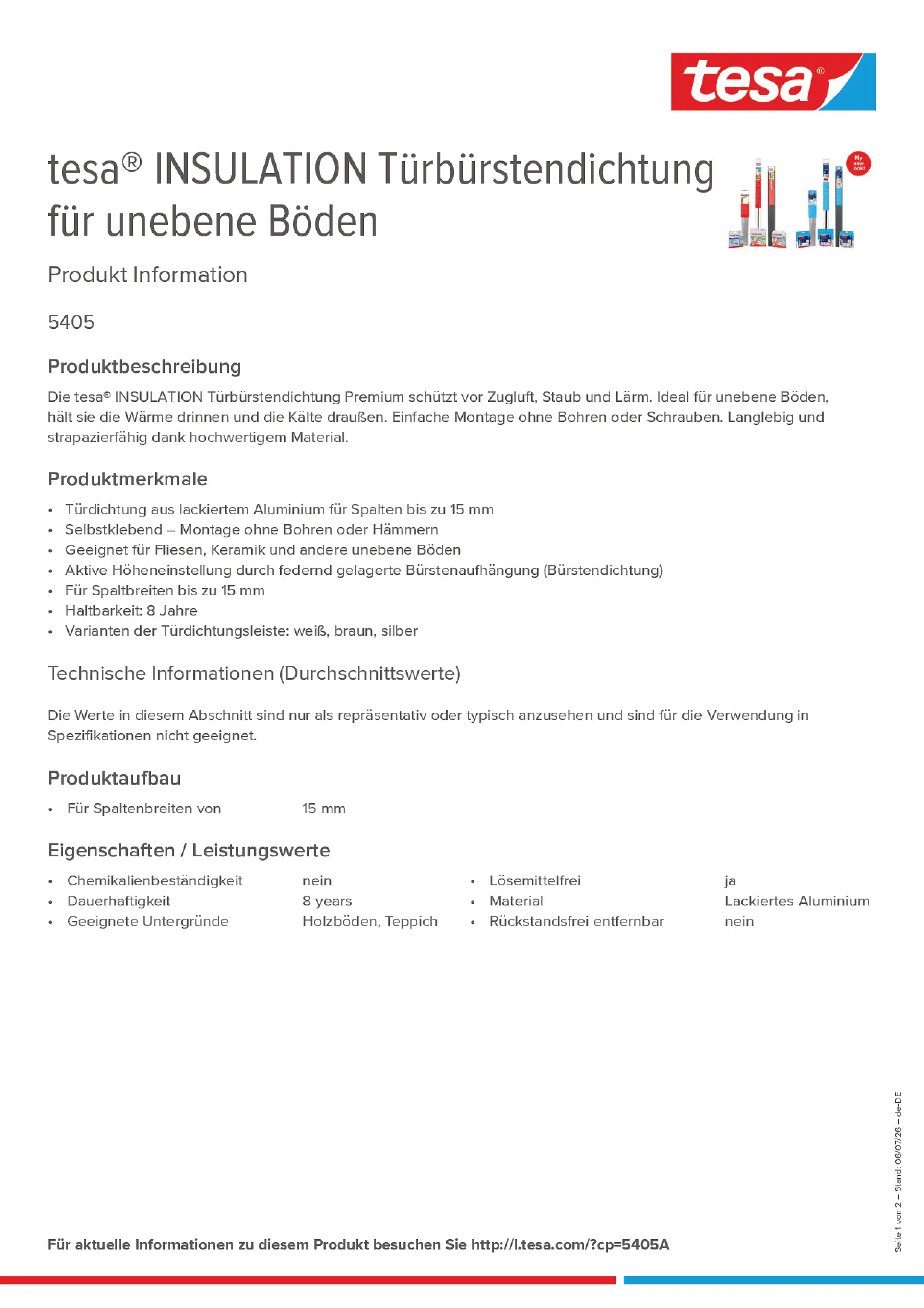 Product information_tesa® 5405A_de-DE