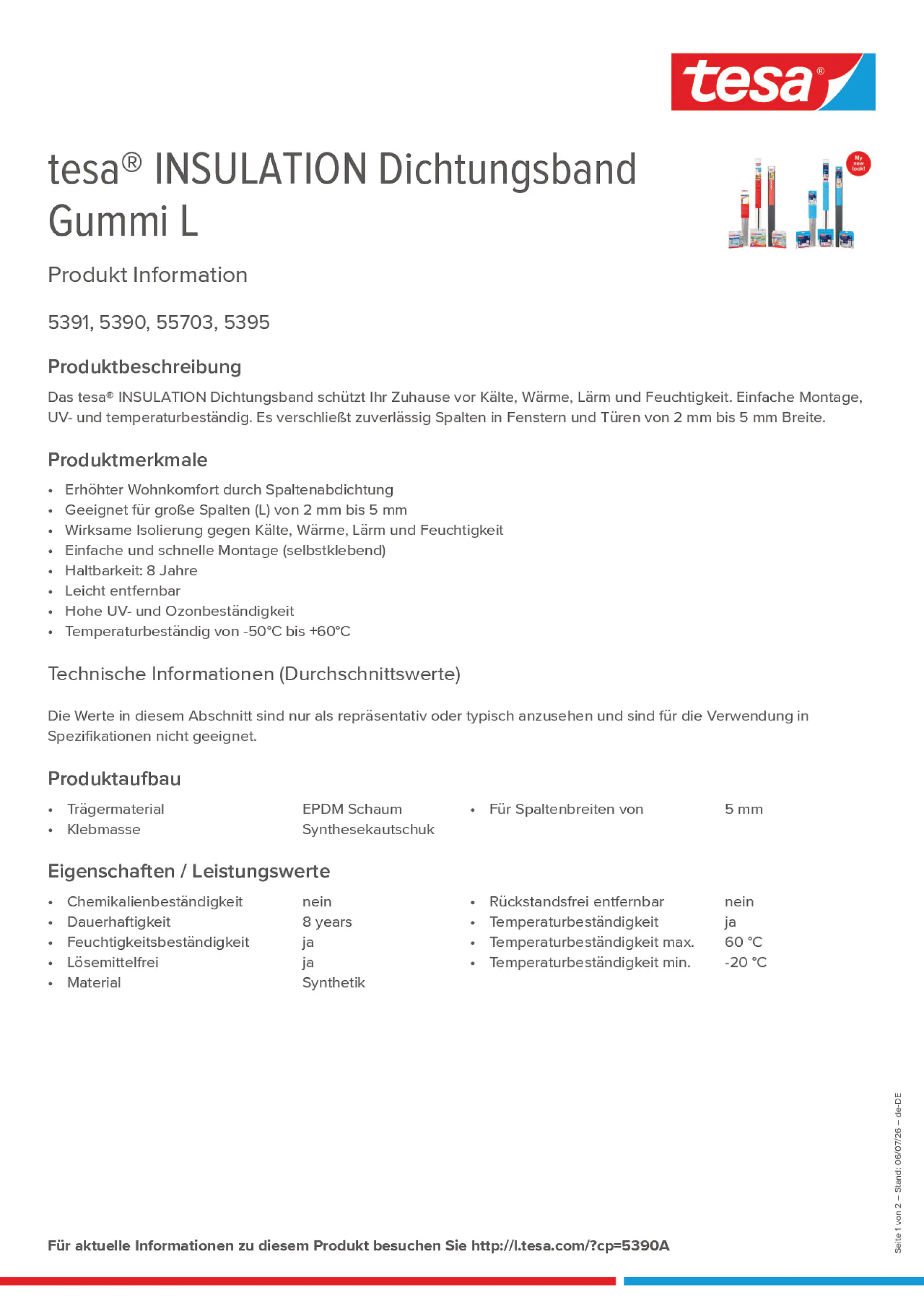 Product information_tesa® 5390A_de-DE