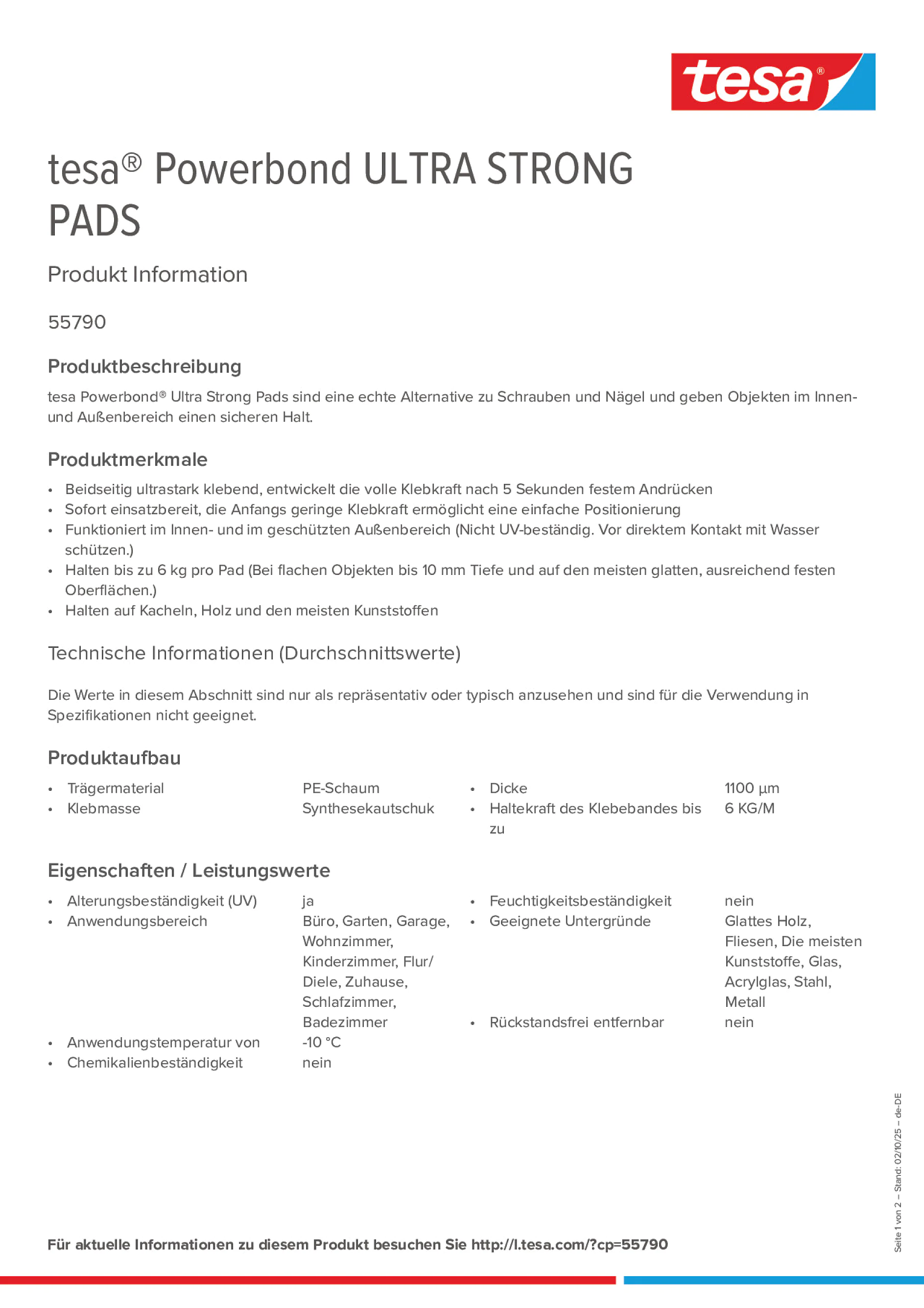 Product information_tesa® Powerbond 55790_de-DE