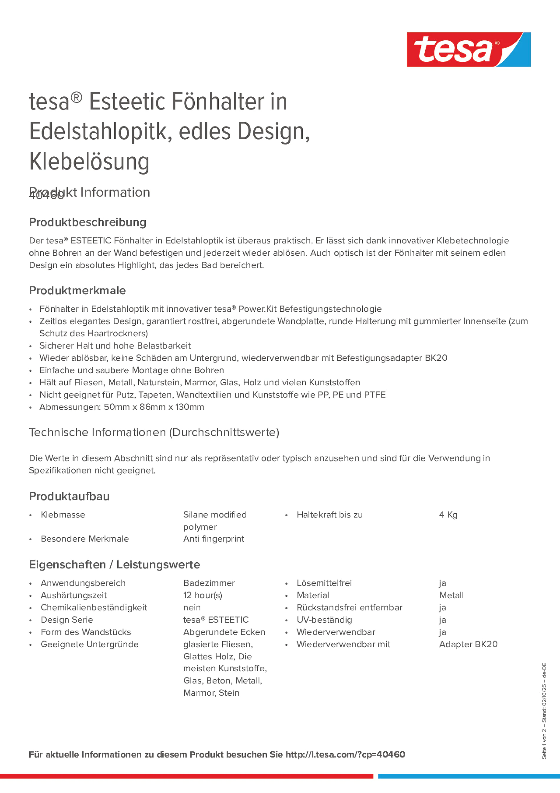 Product information_tesa® 40460_de-DE