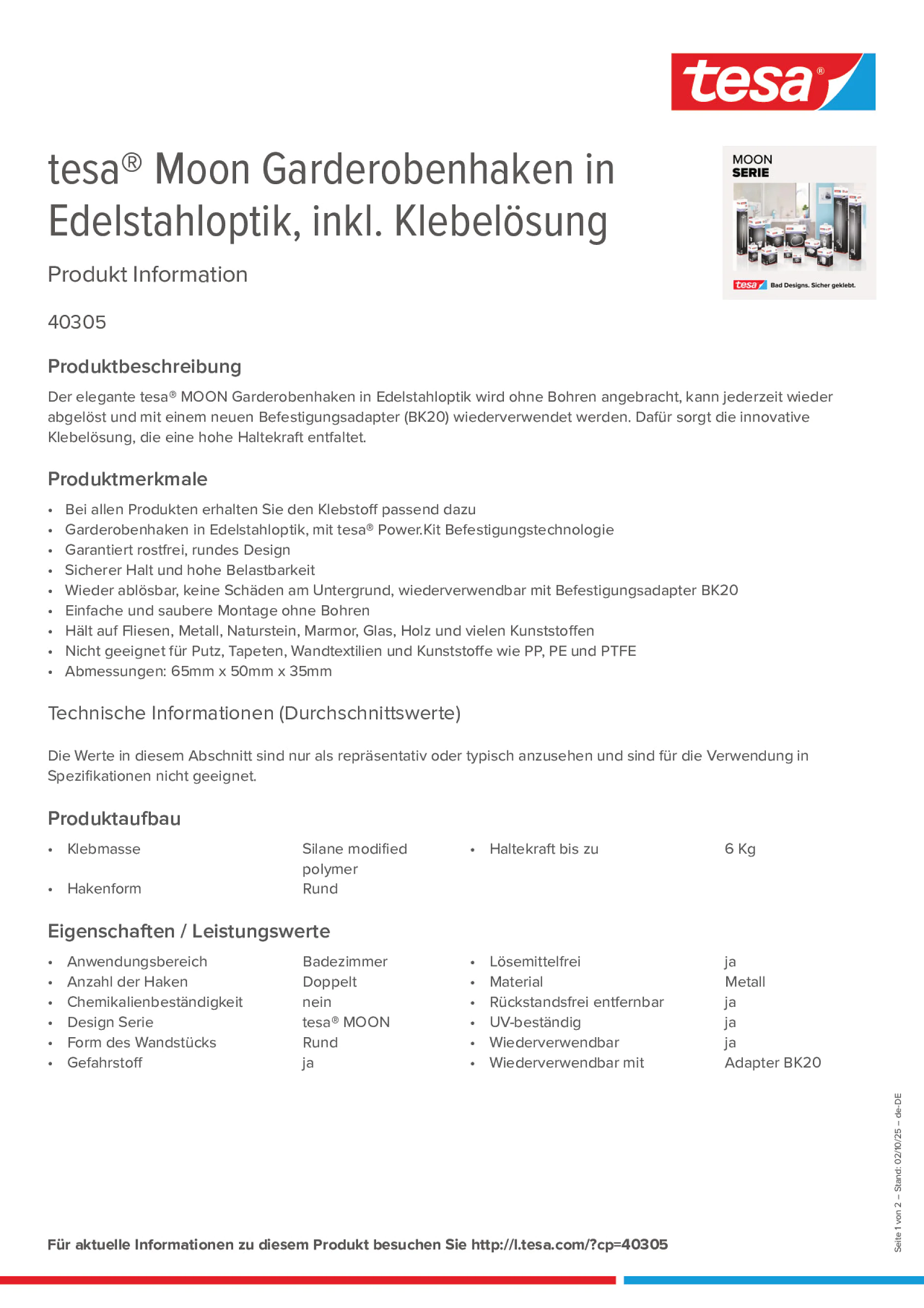 Product information_tesa® 40305_de-DE