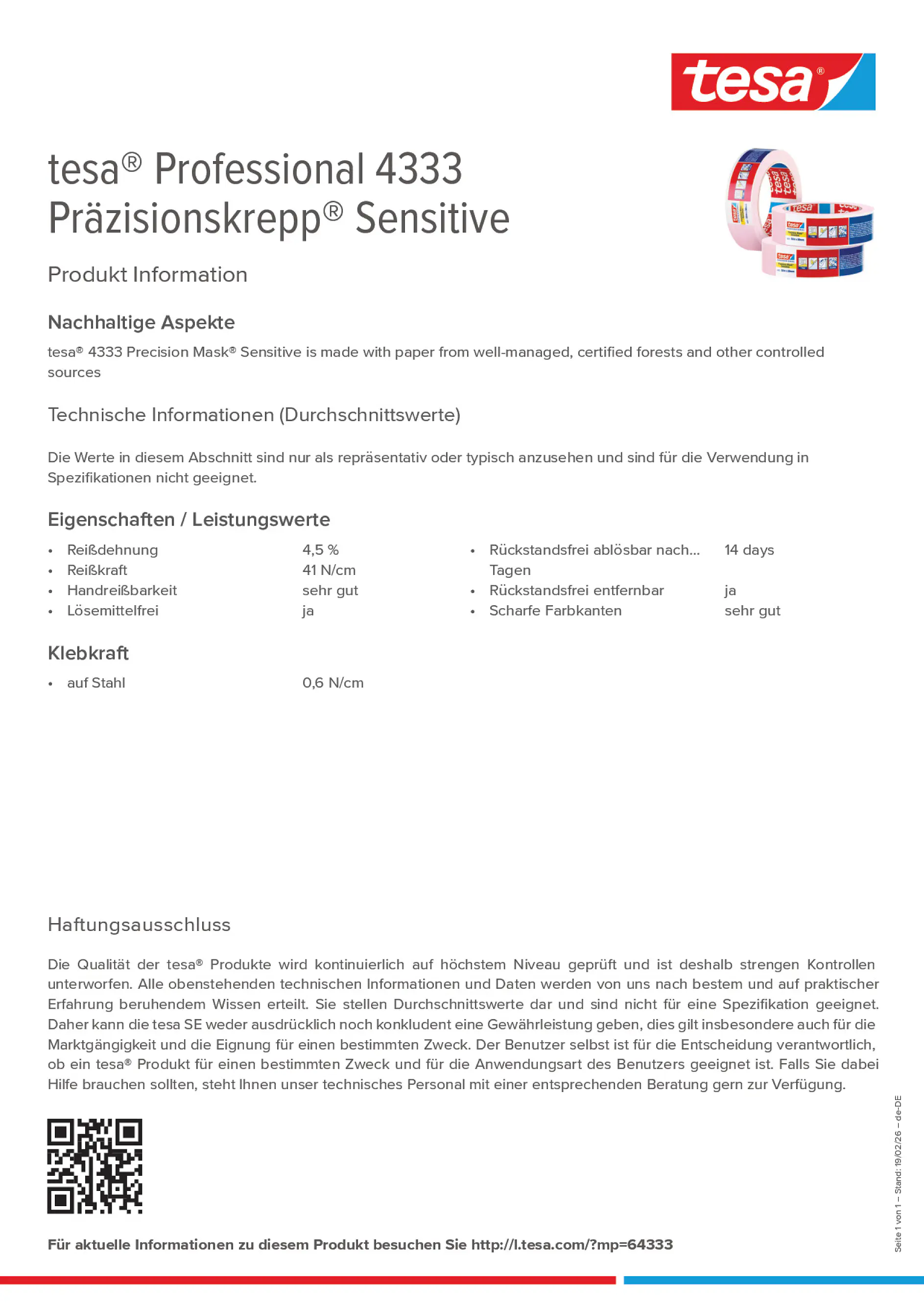 Product information_tesa® 04333_de-DE