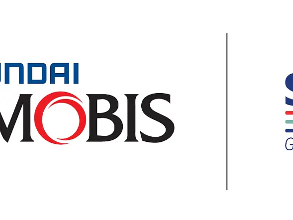 Logos of four companies in a row: tesa tape, Hyundai Mobis, Sekurit Glazing in Motion, and Zeiss. Distinct colors on white. (This text has been generated by AI)