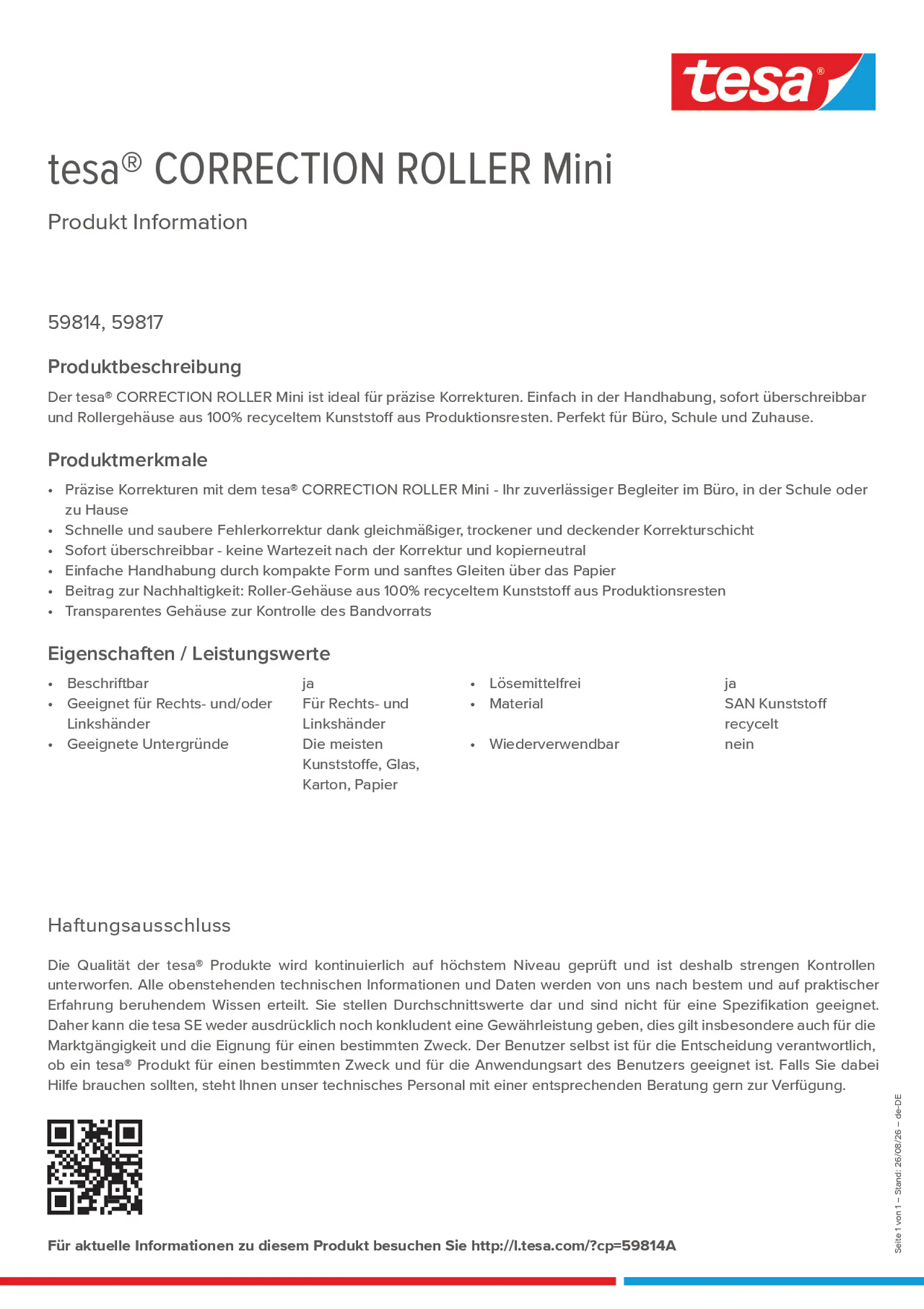 Product information_tesa® 59814A_de-DE