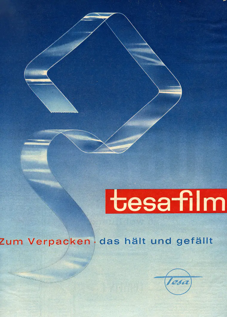 1961-1962 Deutschland tesa Werbeanzeige