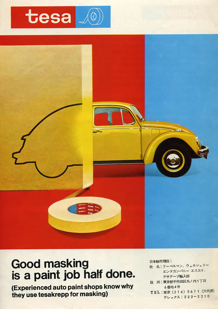 1971 Japan tesa Anzeige