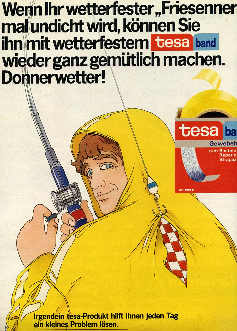 1979 Deutschland tesa Gewebeband Werbeanzeige