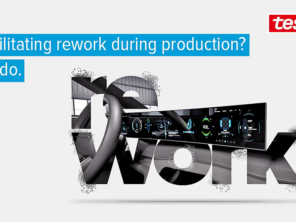 Video showcasing how tesa and Aumovio achieve reworkability in automotive production (This text has been generated by AI)