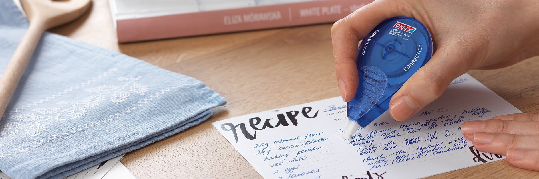 Οι διορθωτικές ταινίες tesa είναι η ιδανική λύση για γρήγορη και ακριβή διόρθωση.