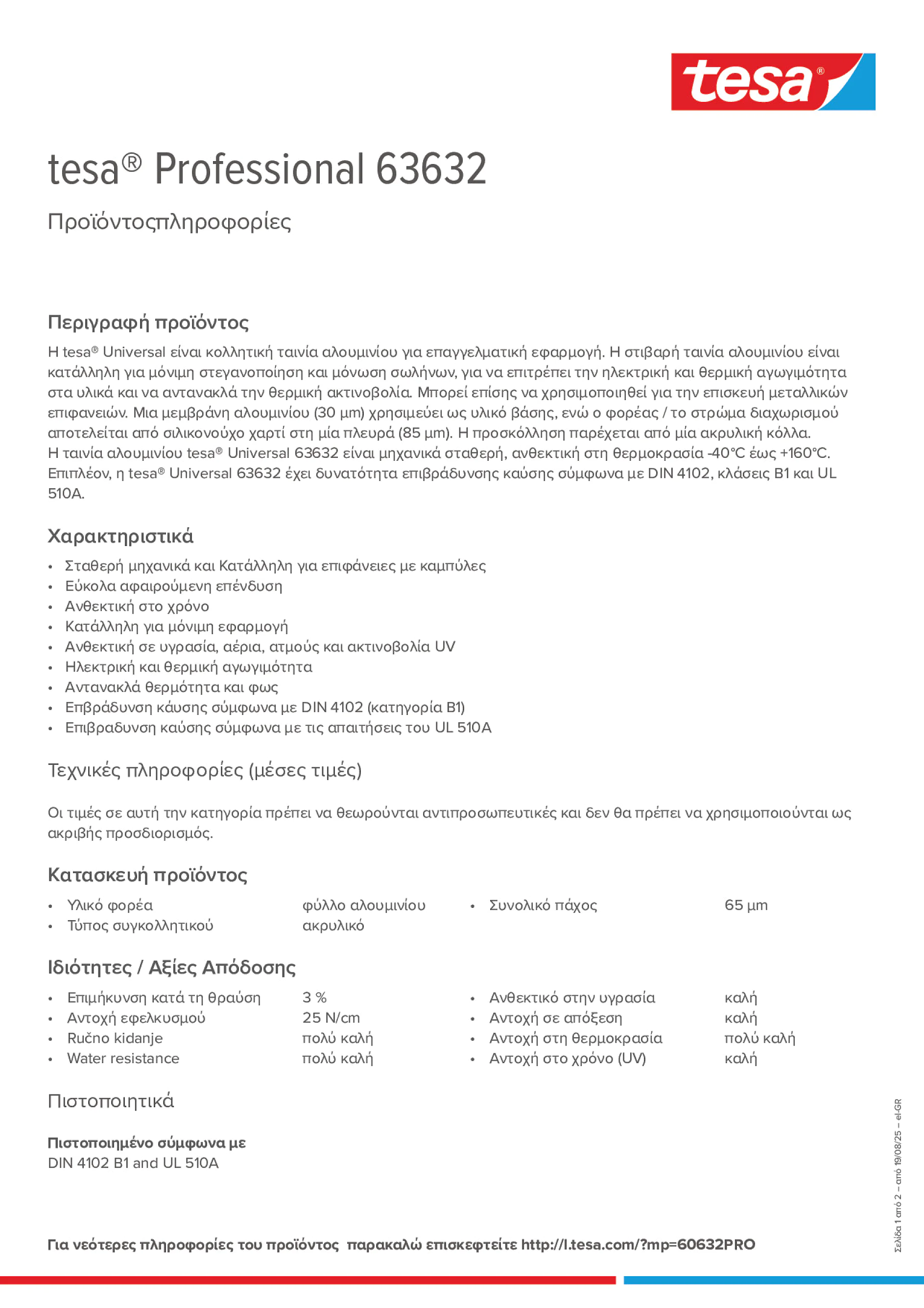 Product information_tesa® Professional 63632_el-GR