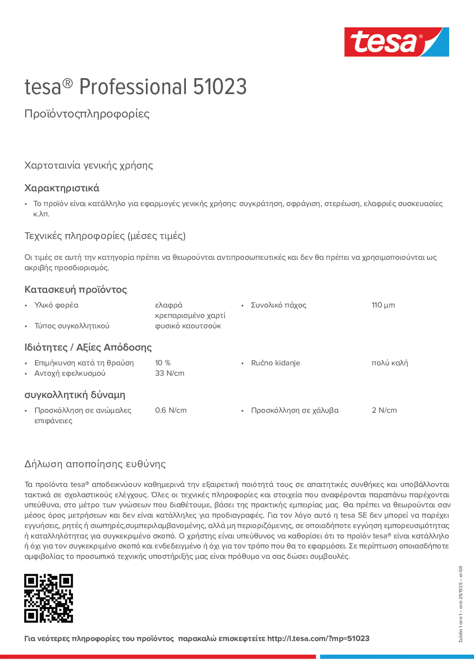 Product information_tesa® Professional 51023_el-GR