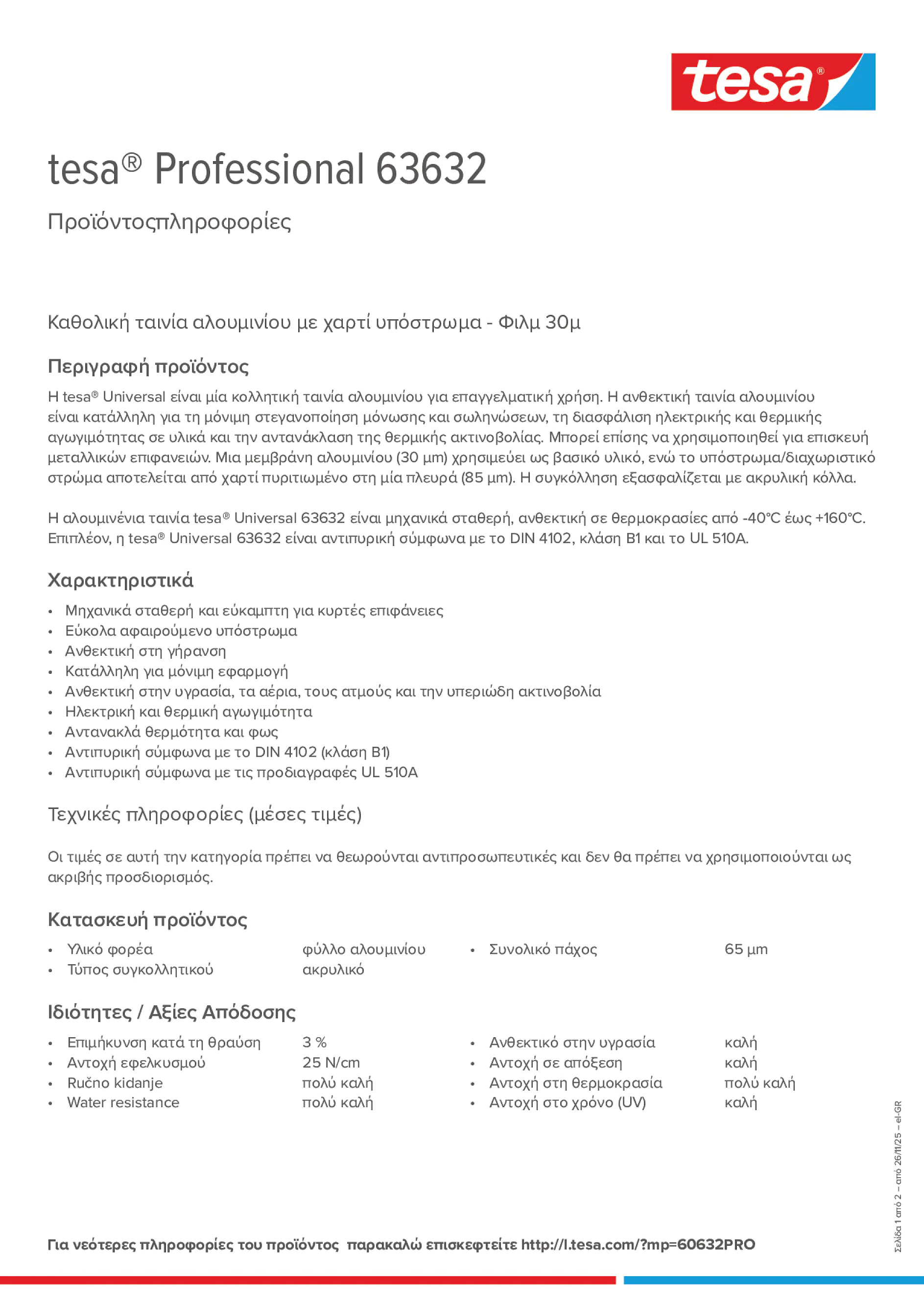 Product information_tesa® Professional 63632_el-GR