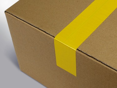 With tesa® HighPerSeal tape securely sealed packaging.
