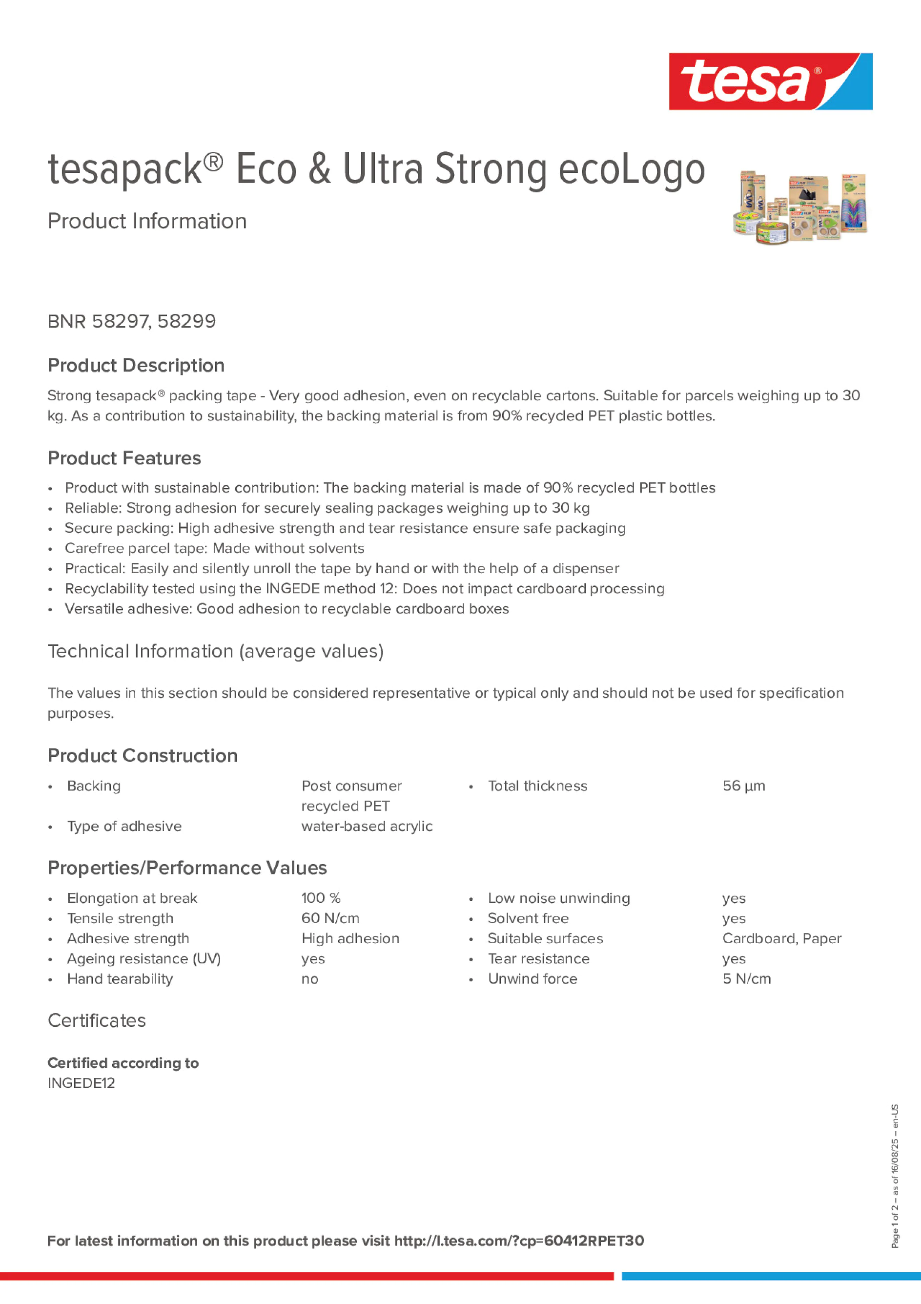 Product information_tesapack® 58297_en
