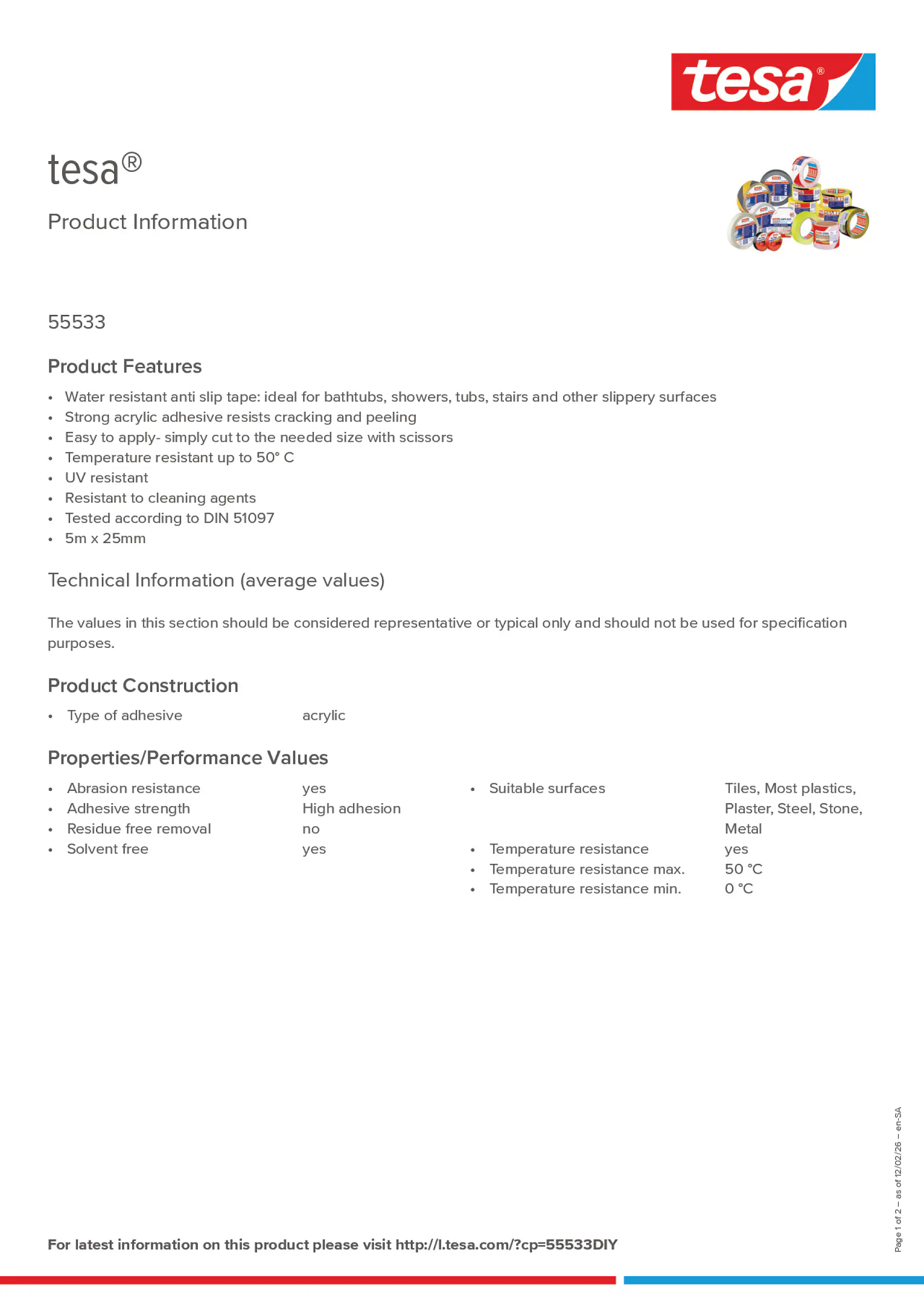 Product information_tesa® 55533_ar-AE_en-AE