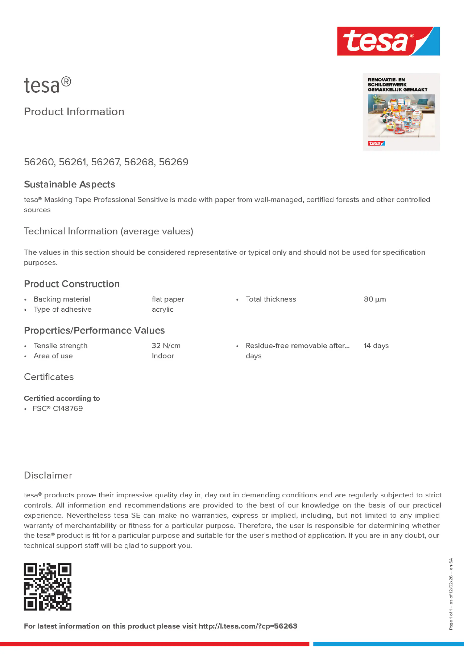 Product information_tesa® 56260_ar-AE_en-AE