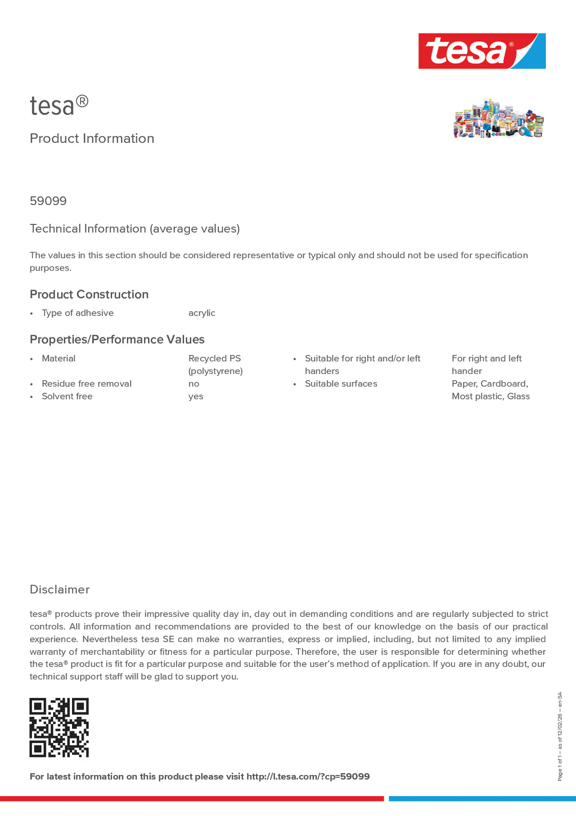Product information_tesa® 59099_ar-AE_en-AE