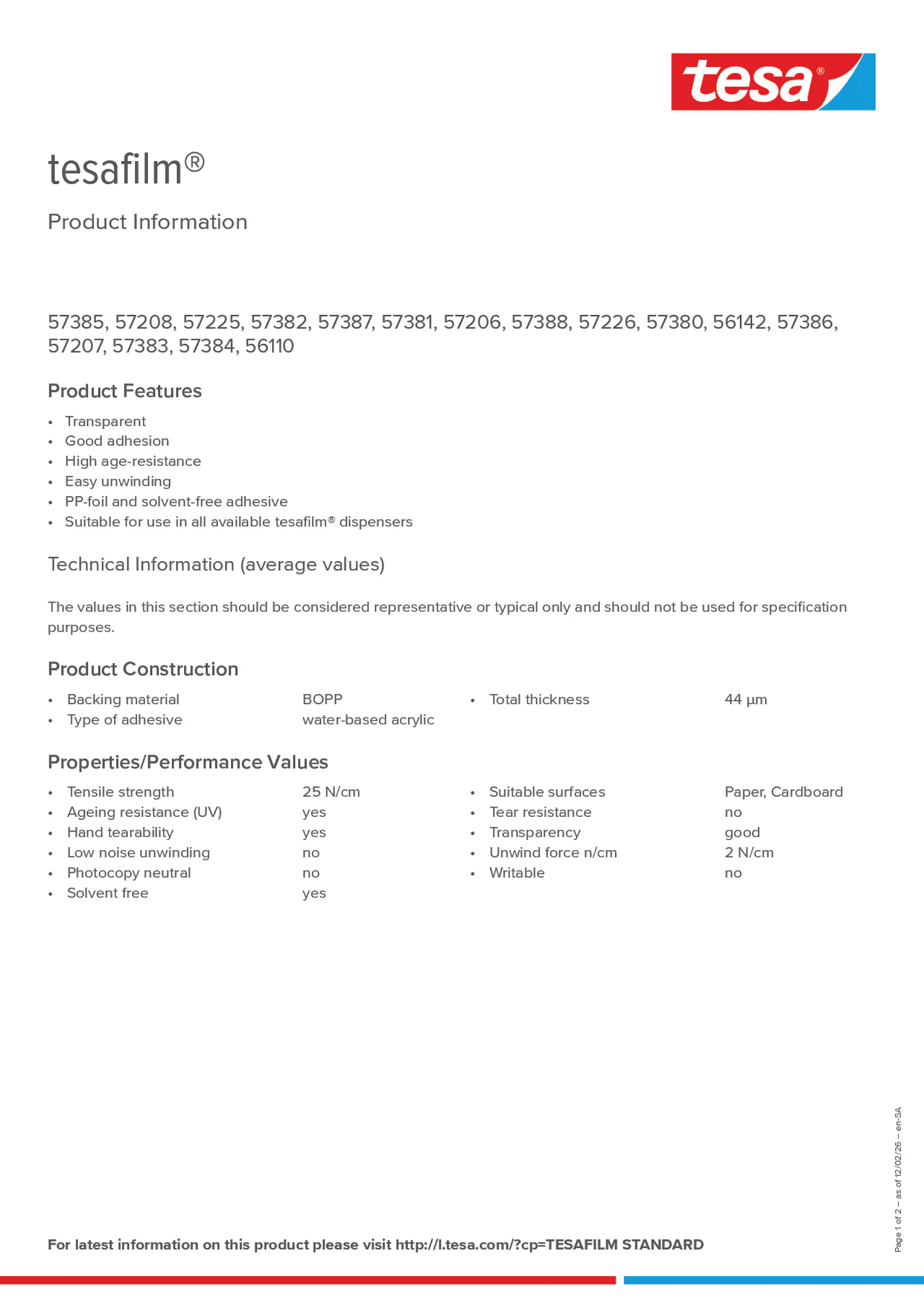 Product information_tesafilm® 57226_ar-AE_en-AE