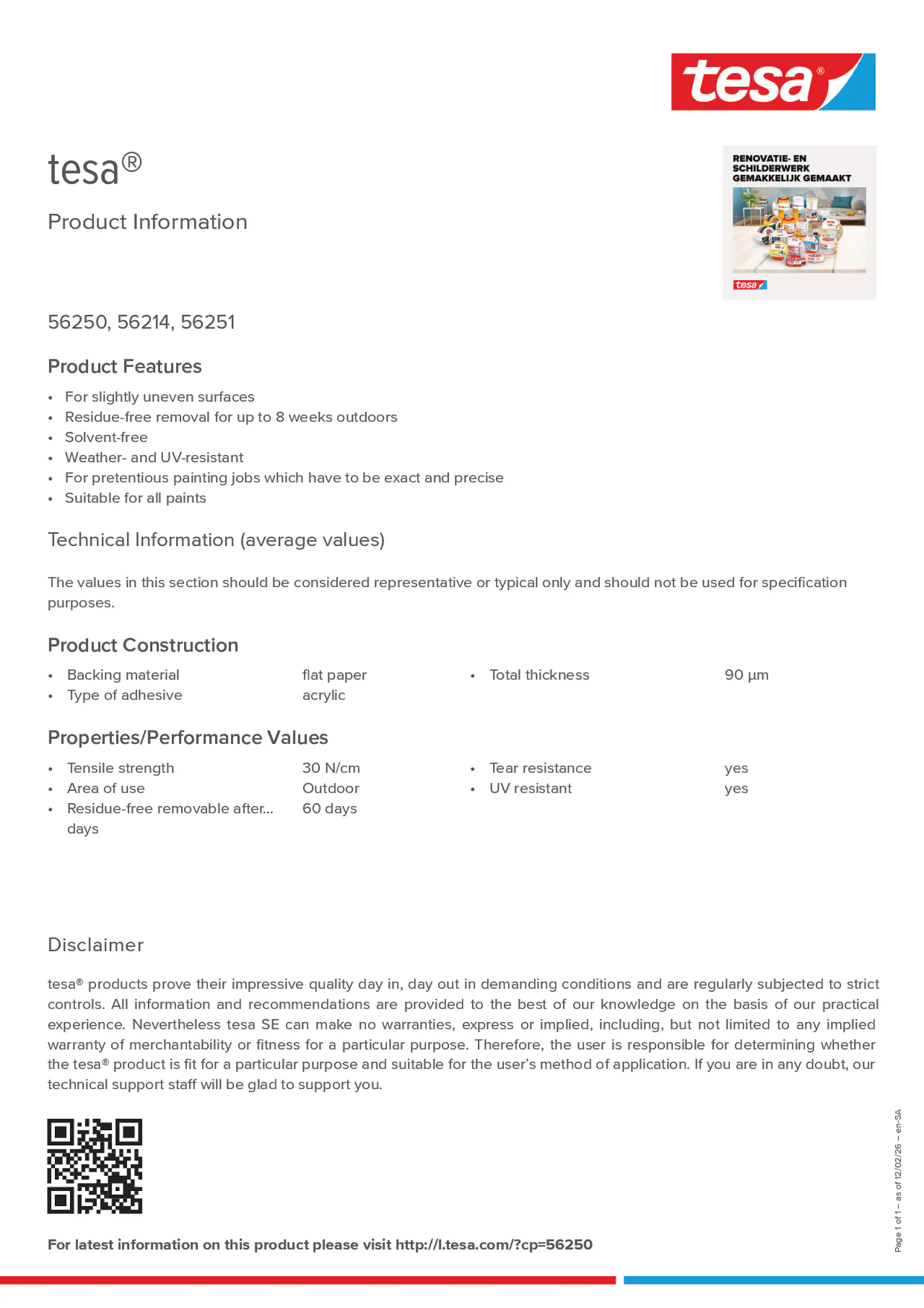 Product information_tesa® 56214_ar-AE_en-AE