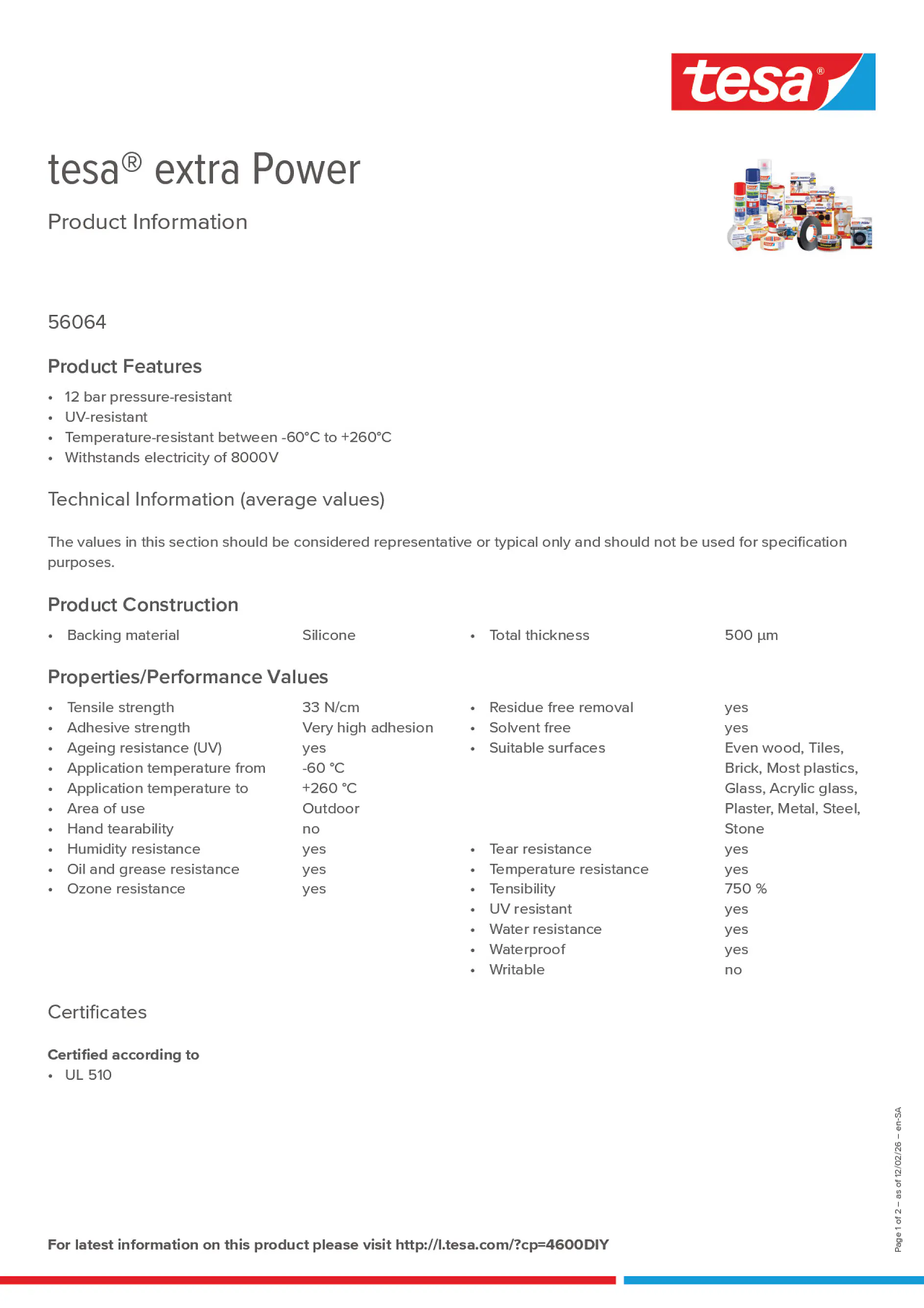 Product information_tesa® extra Power 56064_ar-AE_en-AE