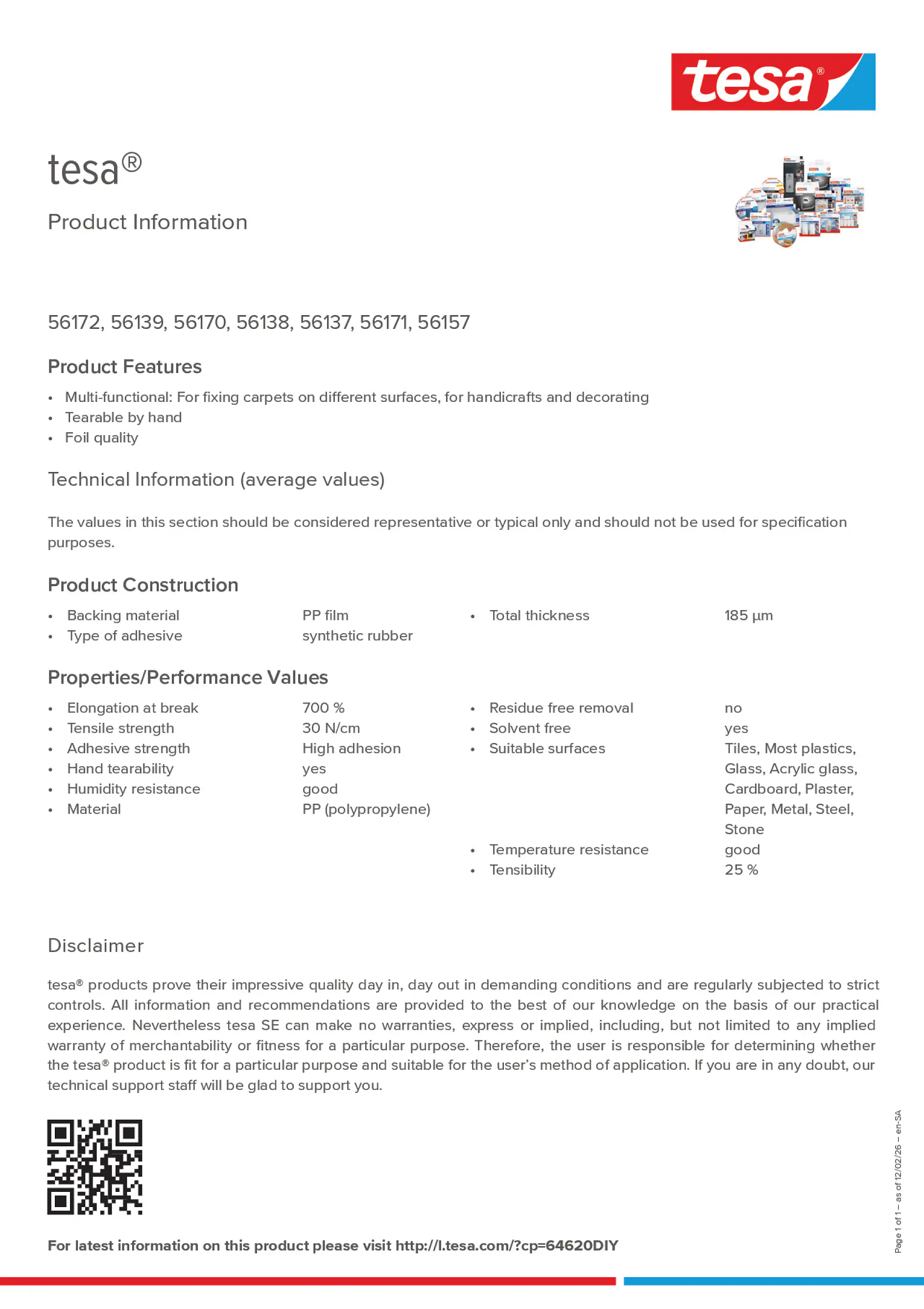 Product information_tesa® 56170_ar-AE_en-AE