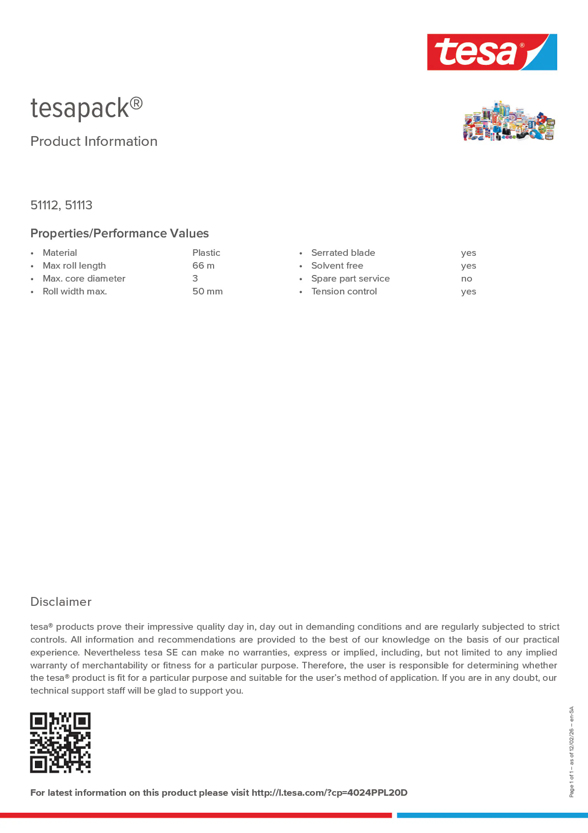 Product information_tesapack® 4024PPL20D_ar-AE_en-AE