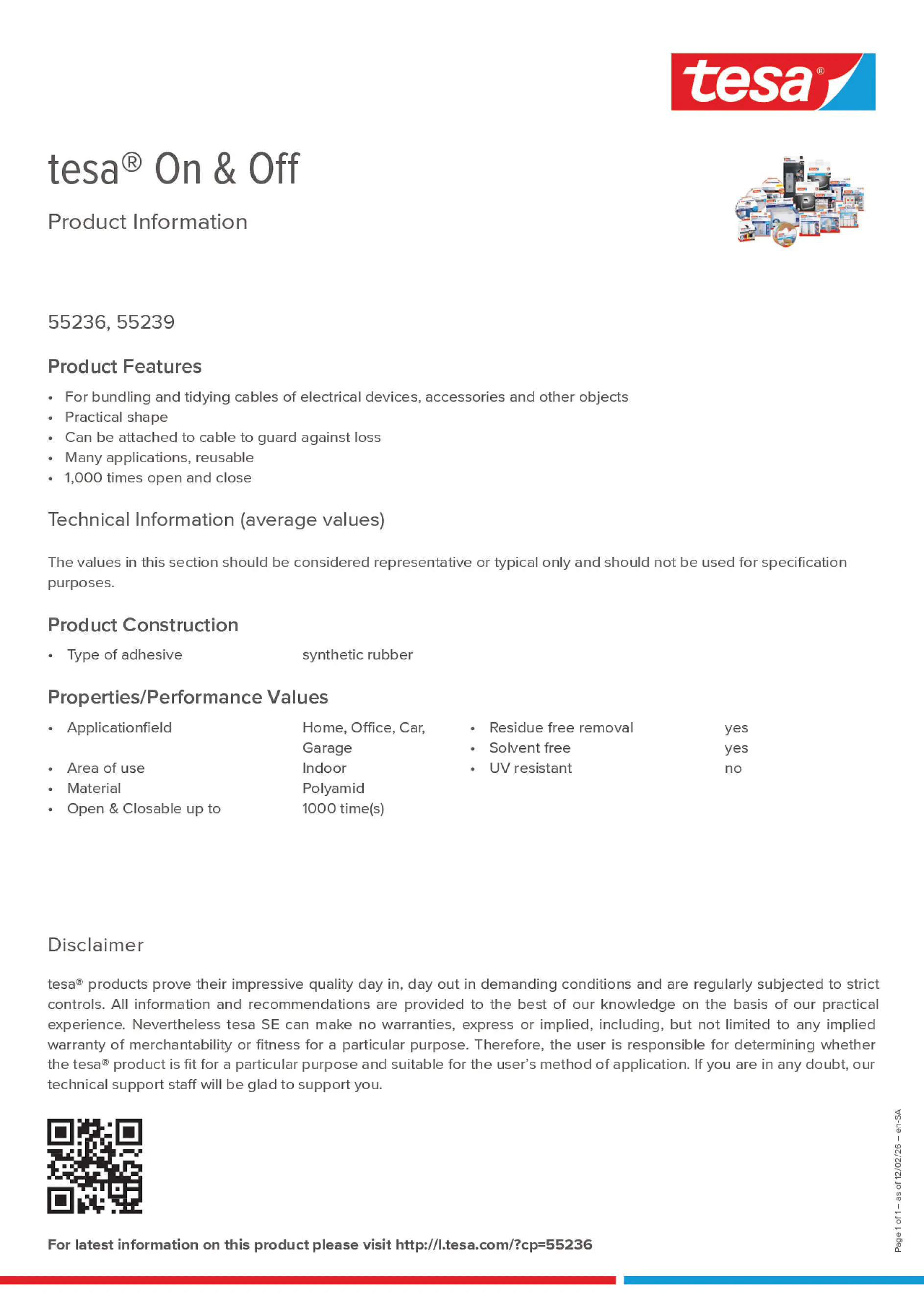 Product information_tesa® On & Off 55236_ar-AE_en-AE