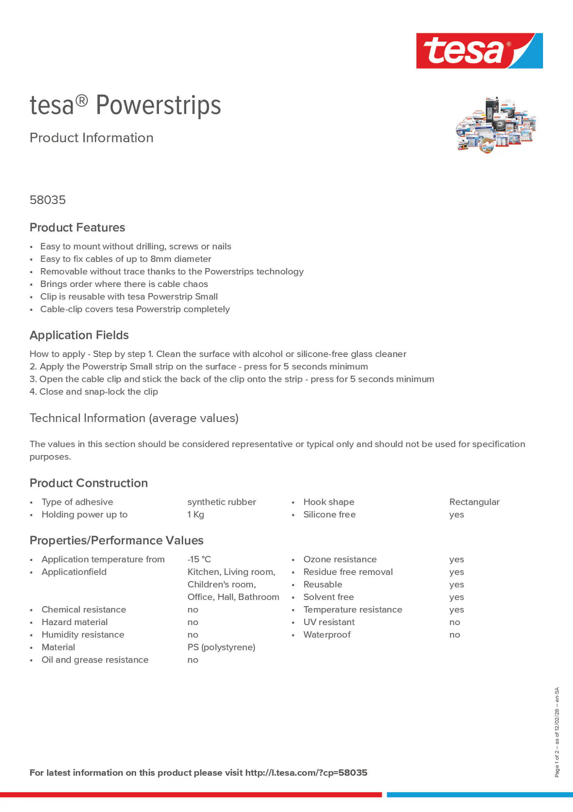 Product information_tesa® Powerstrips 58035_ar-AE_en-AE