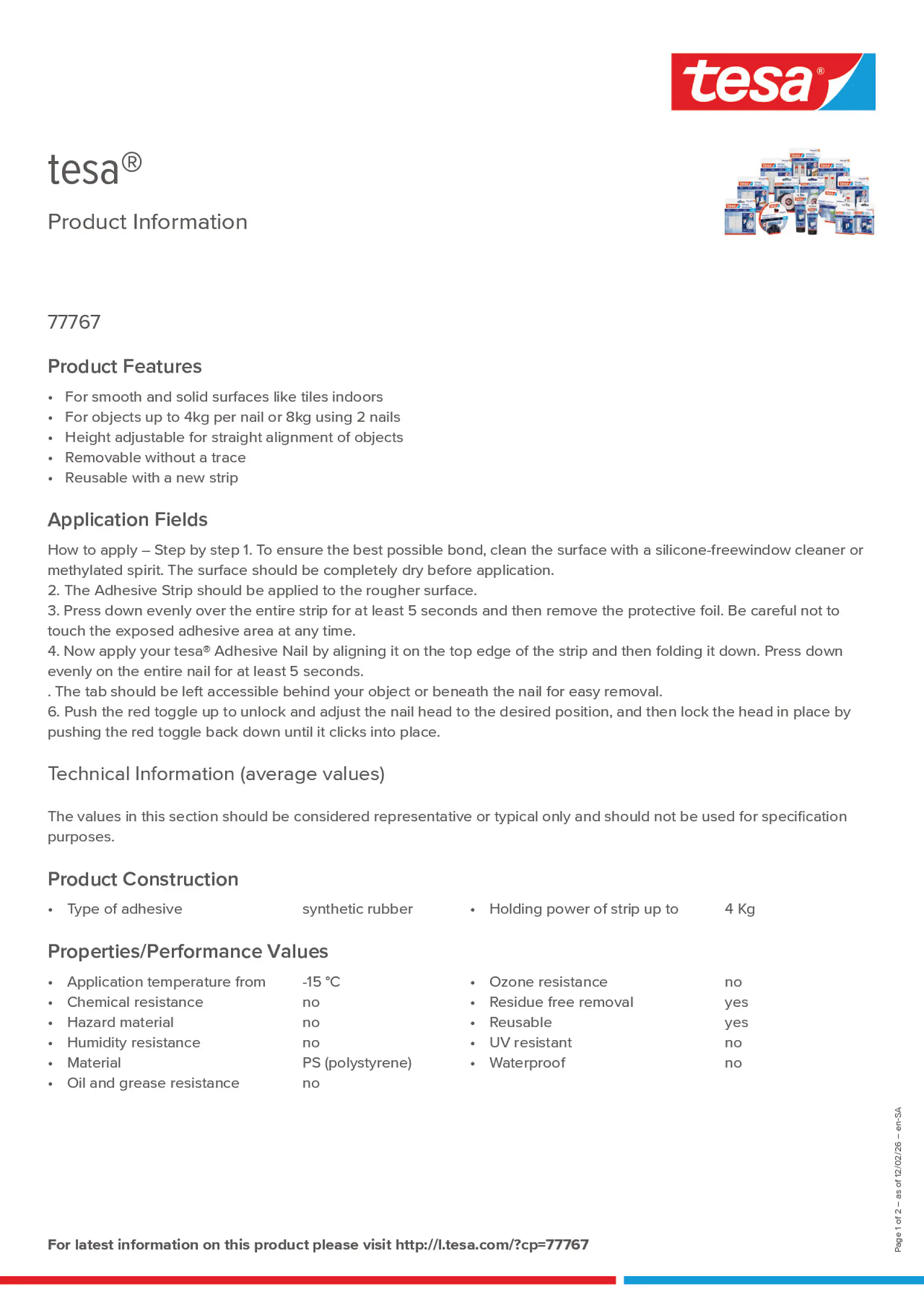 Product information_tesa® 77767_ar-AE_en-AE