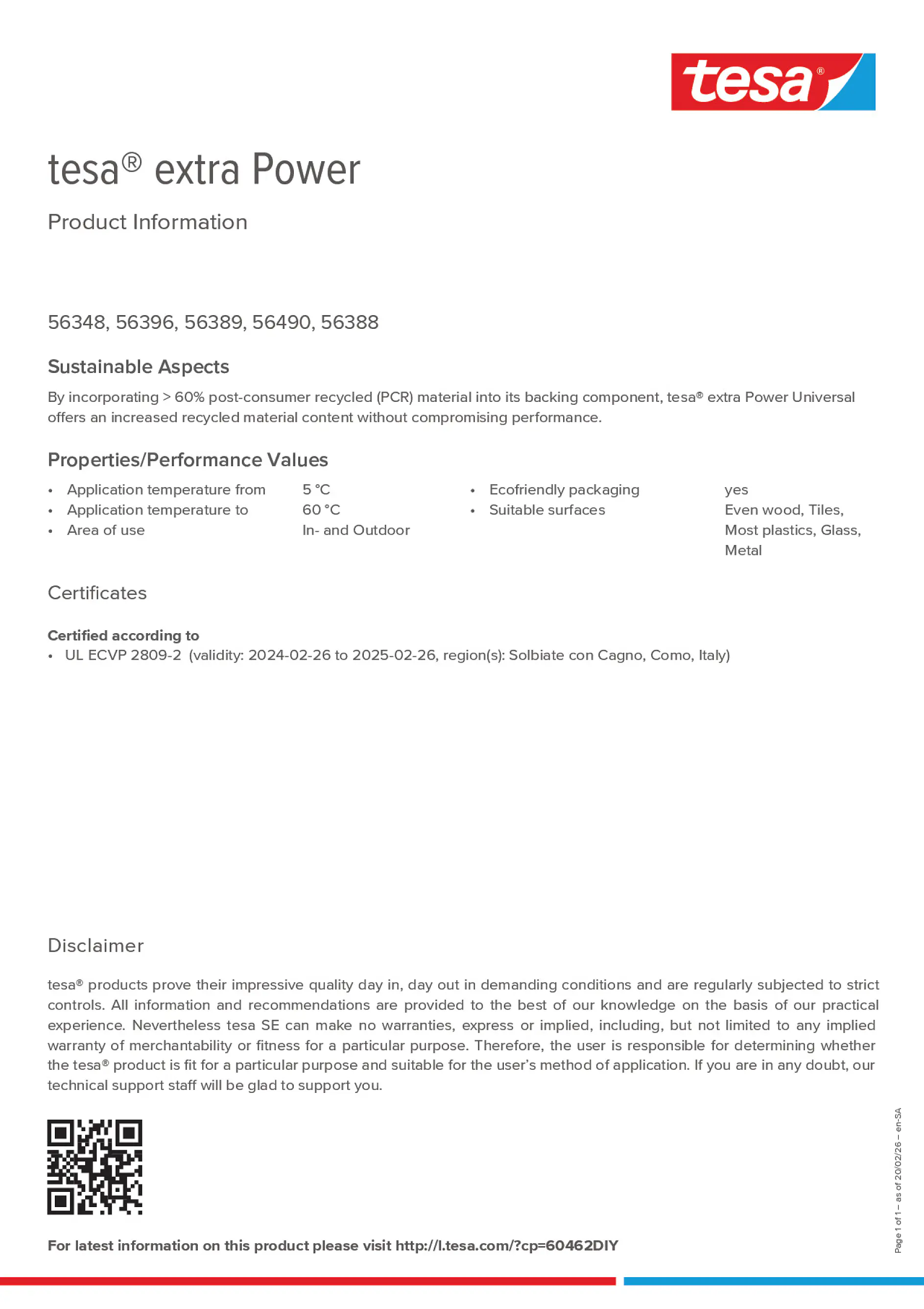 Product information_tesa® extra Power 60462DIY_ar-AE_en-AE