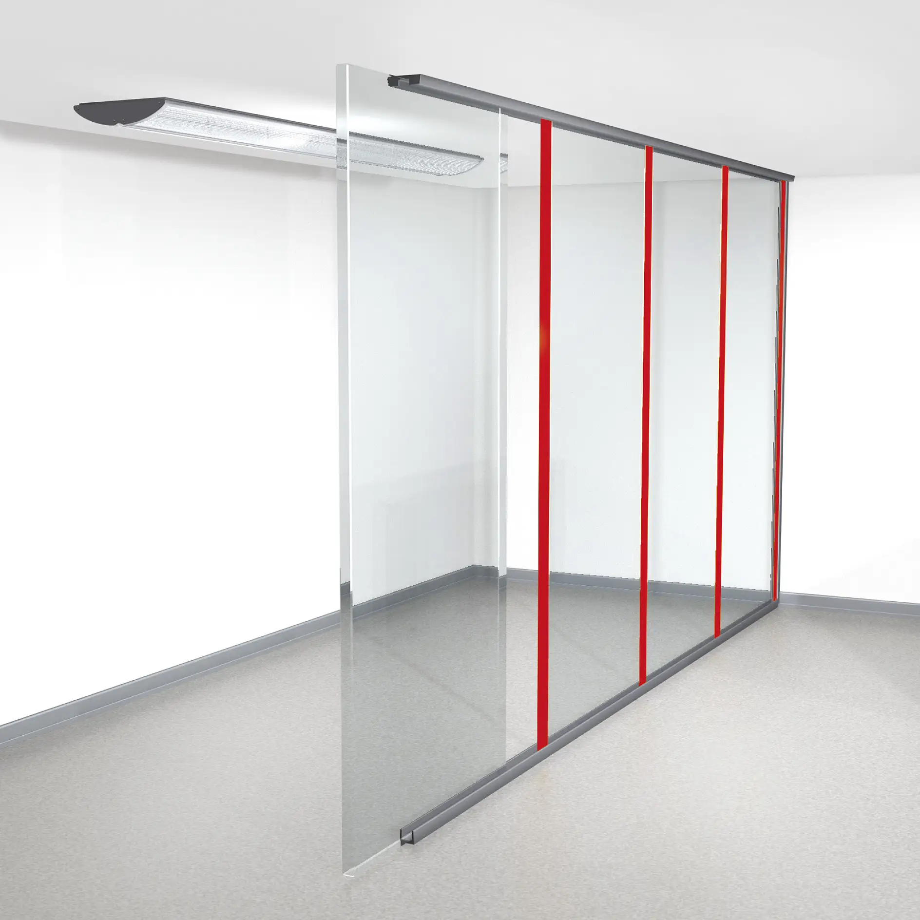 Tape solutions for I-profiles for office partitions