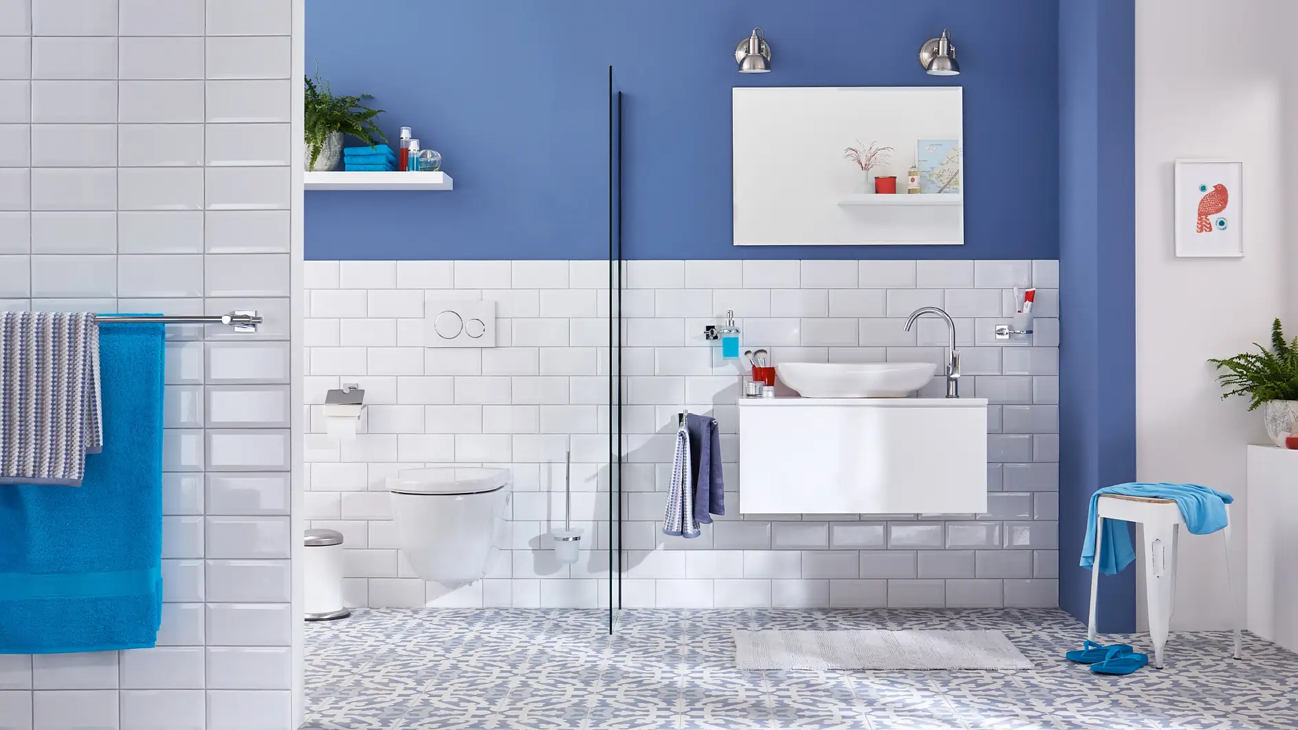 Beauty meets confidence to cover your bathroom needs.