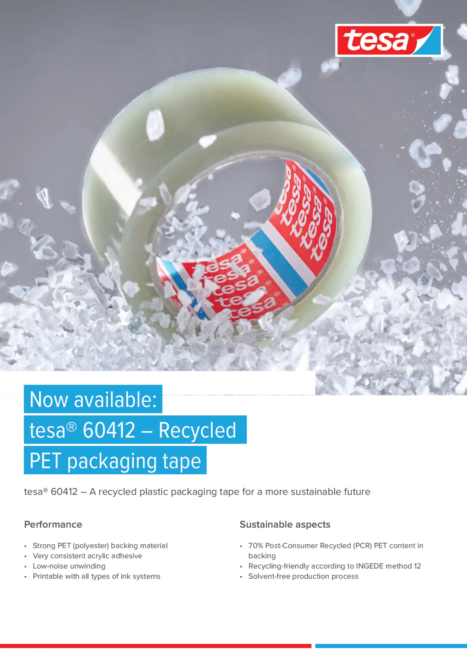 tesa 60412 - Recycled Packaging Tape - AU