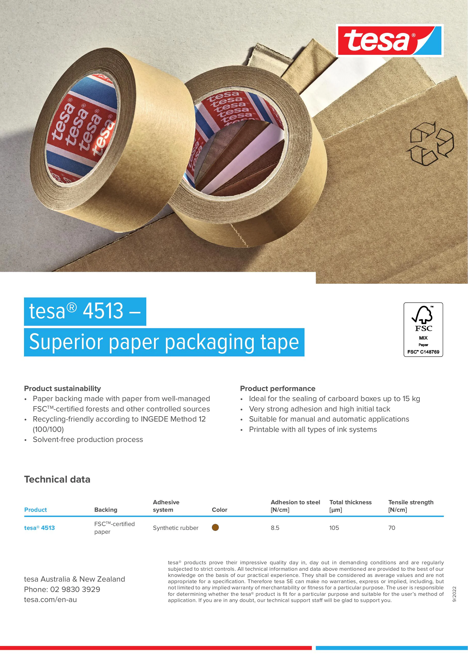 4513 Superior Packaging Tape ANZ