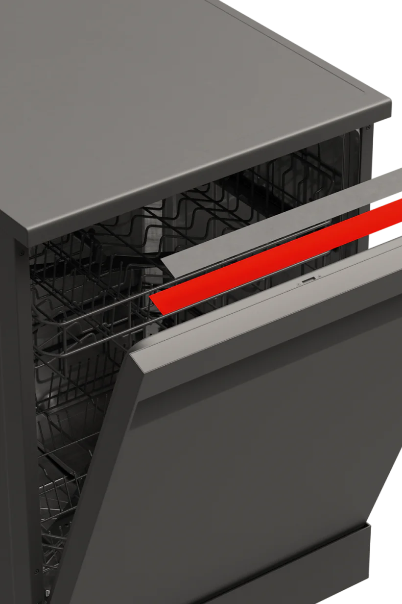 Appliances dishwasher control panel mounting illustration